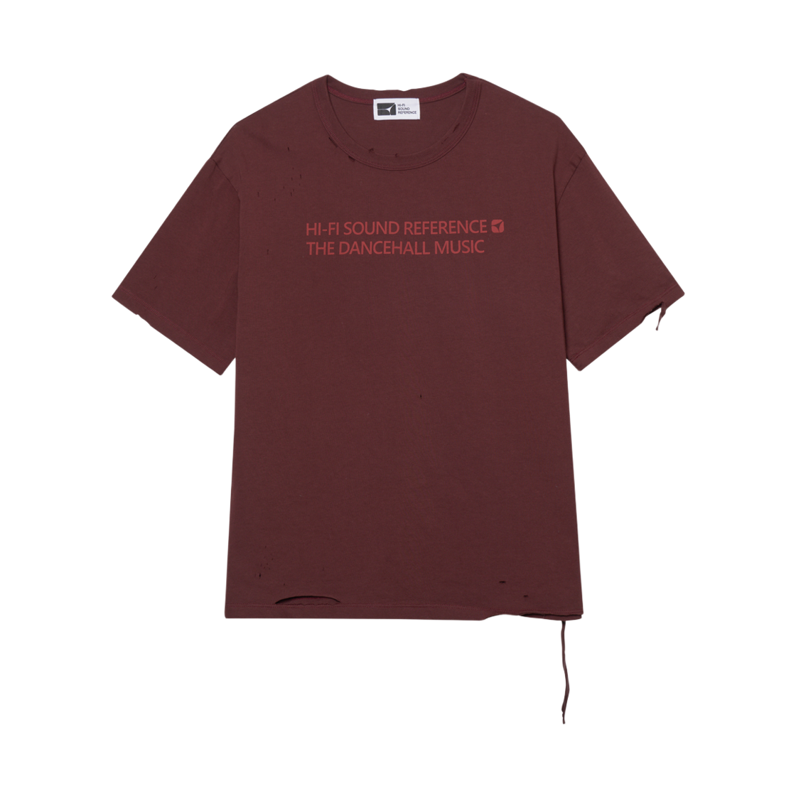 하이파이 사운드 레퍼런스 빈티지 댄스홀 티셔츠 와인(Hifi Sound Reference Vintage Dancehall T-Shirts Wine)