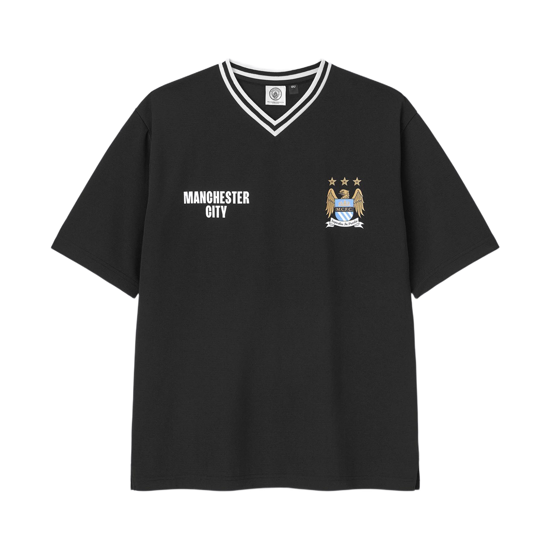 GU x 맨체스터 시티 풋볼 클럽 게임 셔츠 2 블랙 (논 마킹 버전)(GU x Manchester City Football Club Game Shirt 2 Black (Non Marking Ver.)) - 1