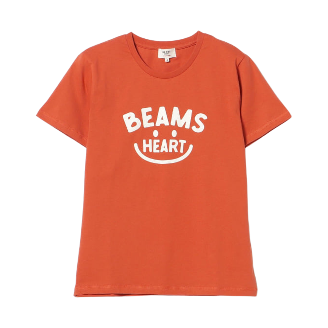 43-08-0045-443 (W) Beams Heart Smile Logo T-Shirt Orange