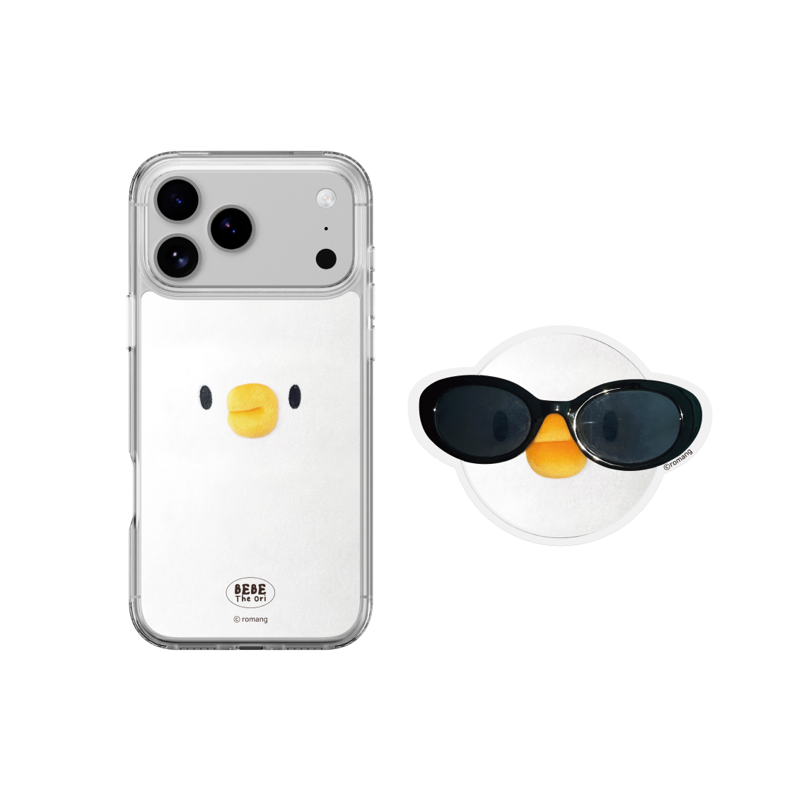 [SET] 에스엘비에스 베베더오리 얼굴 클리어 마그넷 케이스 3종 세트 for iPhone17 Series([SET] SLBS BEBE DE ORI Face Clear Magnet Case 3-Piece Set for iPhone 17 Series) - 3