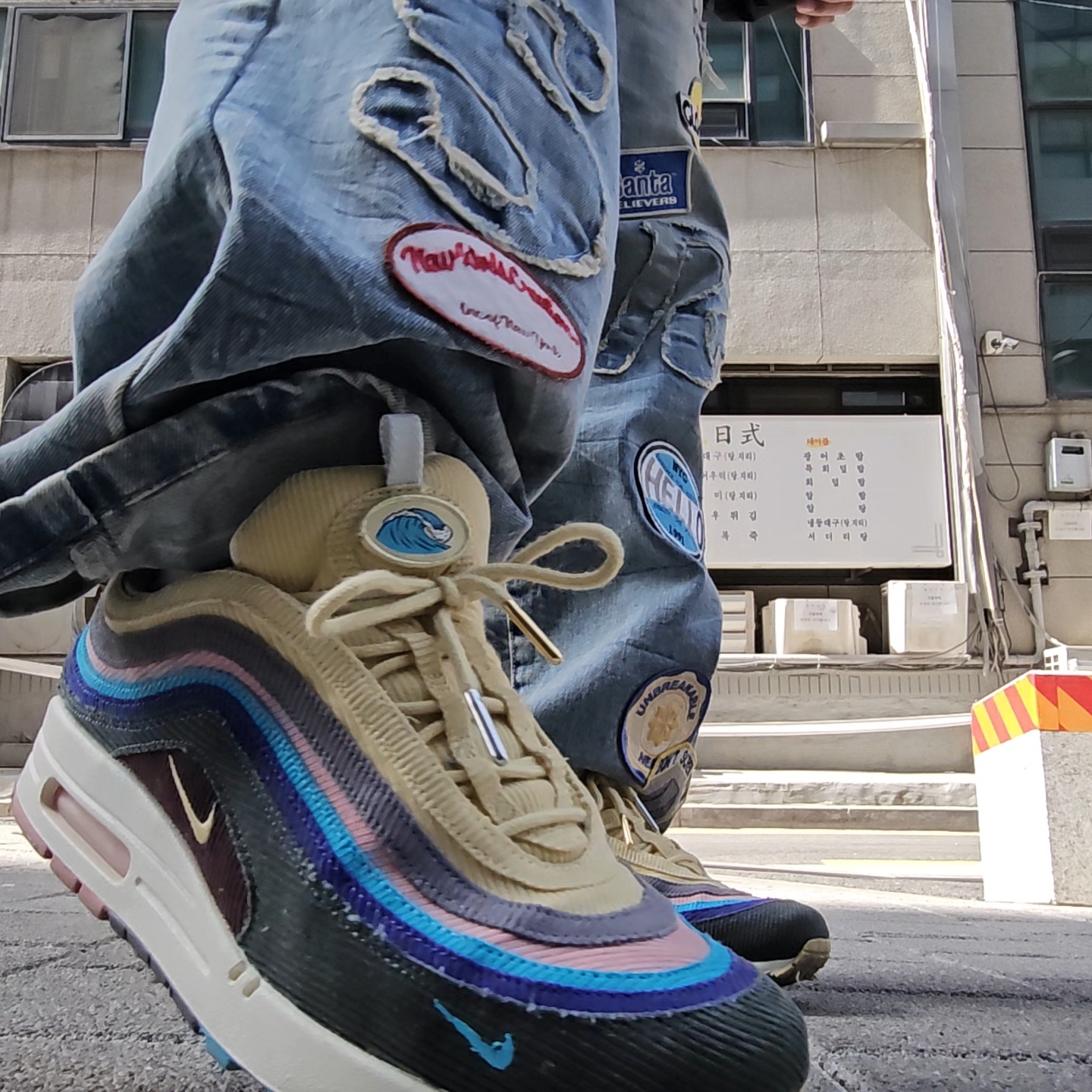 Supreme Denim Camp Cap Dirty Indigo - 25FW, Nike x Sean Wotherspoon Air Max 1/97 착용 스타일 - 5