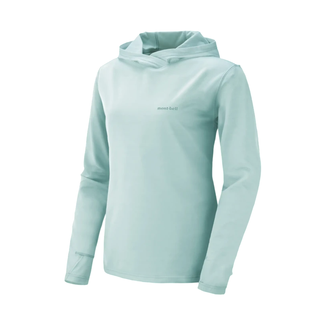 2304681 (W) Montbell Wickron UV-Tect Hoodie Light Blue