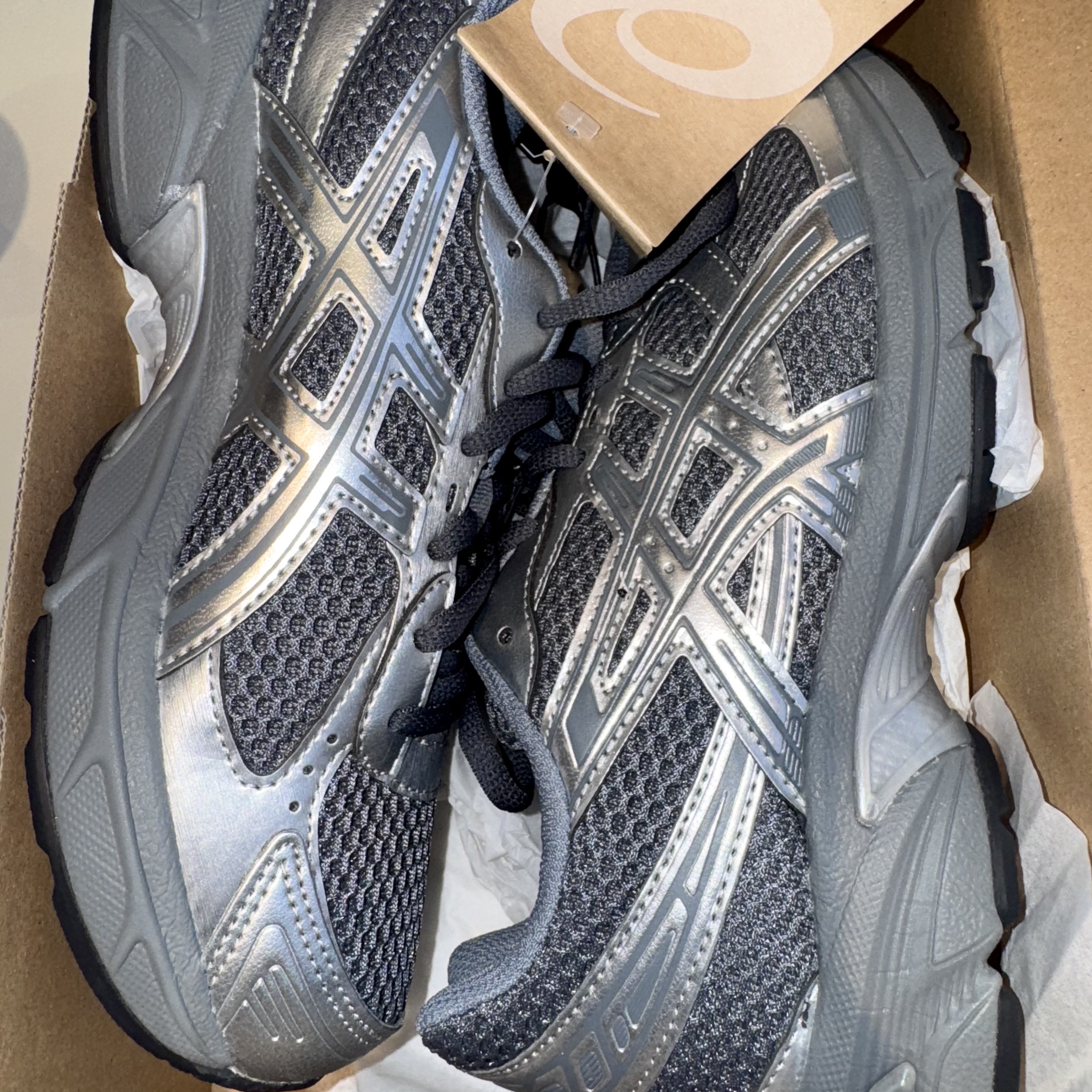 Asics Gel-1130 Steel Grey Pure Silver 착용 스타일 - 1