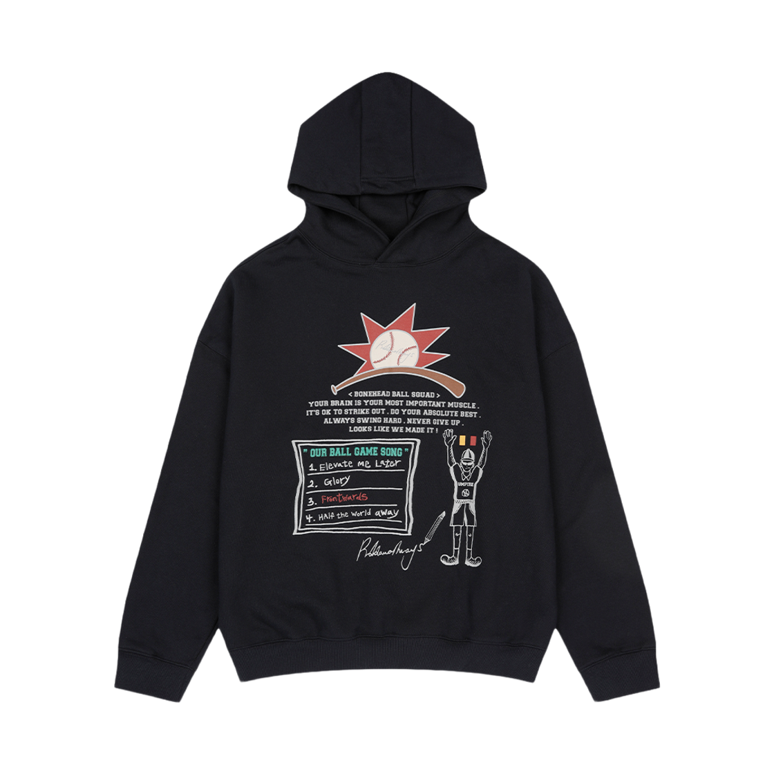 프라블럼올웨이즈 레퍼리 후드 네이비(Problemallways Referee Hoodie Navy)