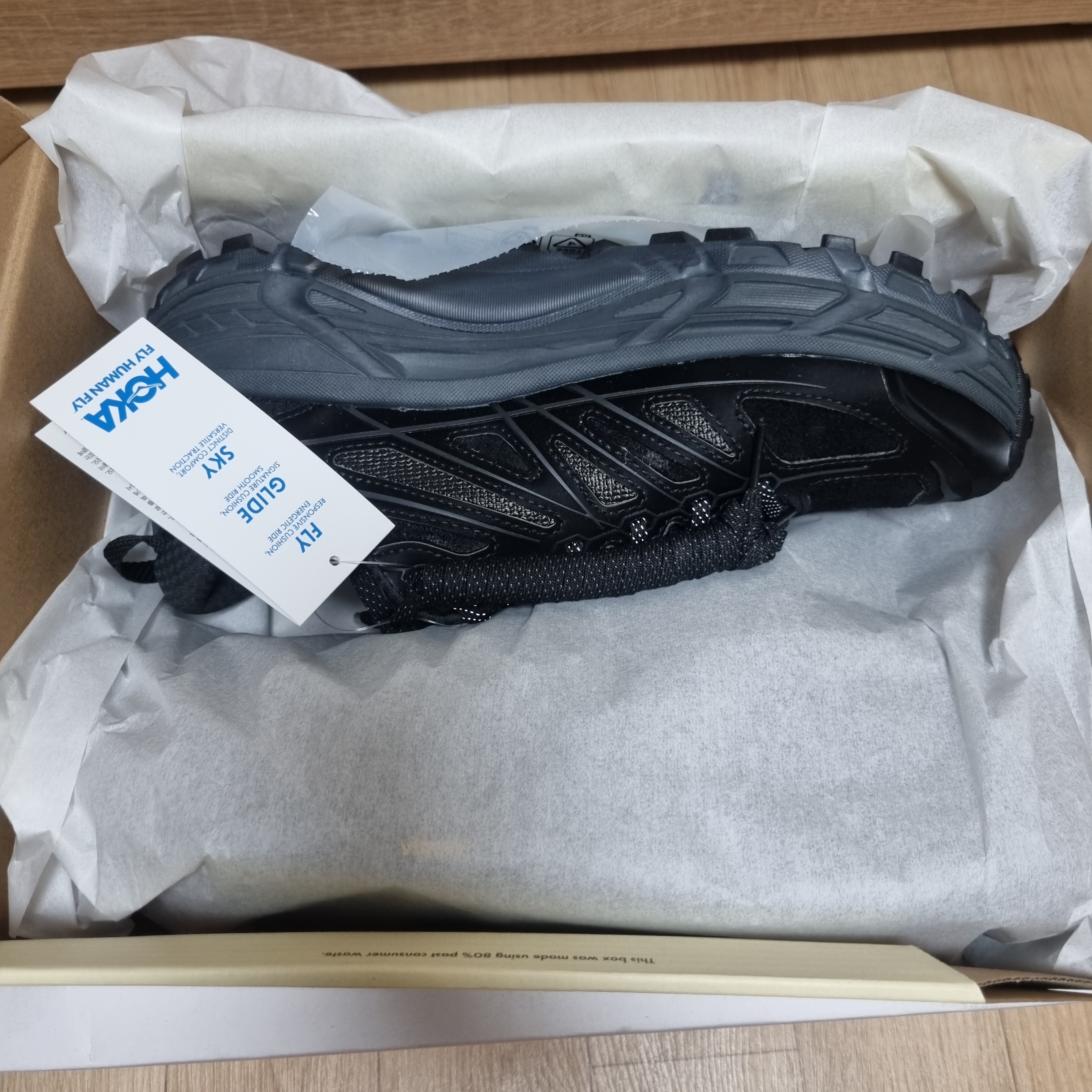 Hoka x Xlim Mafate Speed 2 TS Black Charcoal 착용 스타일 - 5