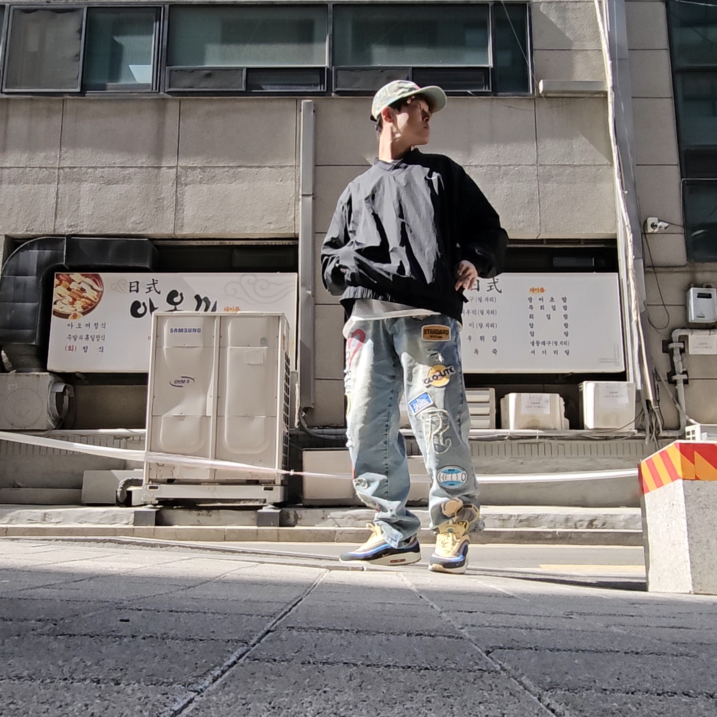 Supreme Denim Camp Cap Dirty Indigo - 25FW, Nike x Sean Wotherspoon Air Max 1/97 착용 스타일 - 4