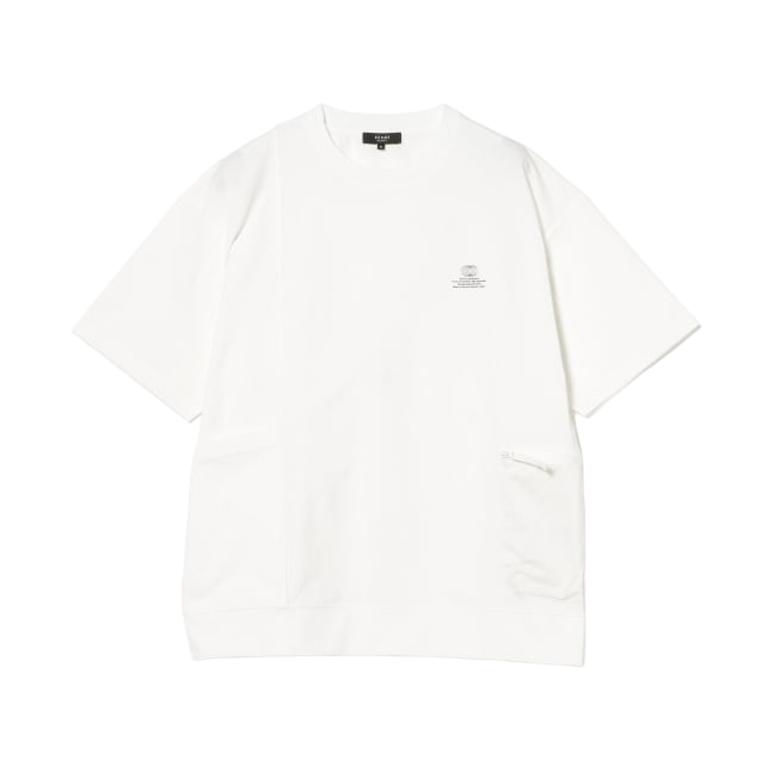 42-04-0409-639 Beams Heart Side Pocket T-Shirt White