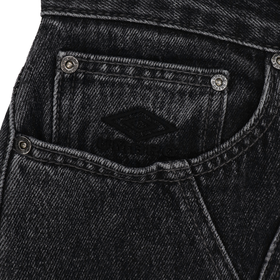 애프터매스 X 엄브로 데님 쇼츠 반바지 블랙(Atm X Umbro Denim Shorts Black) - 4