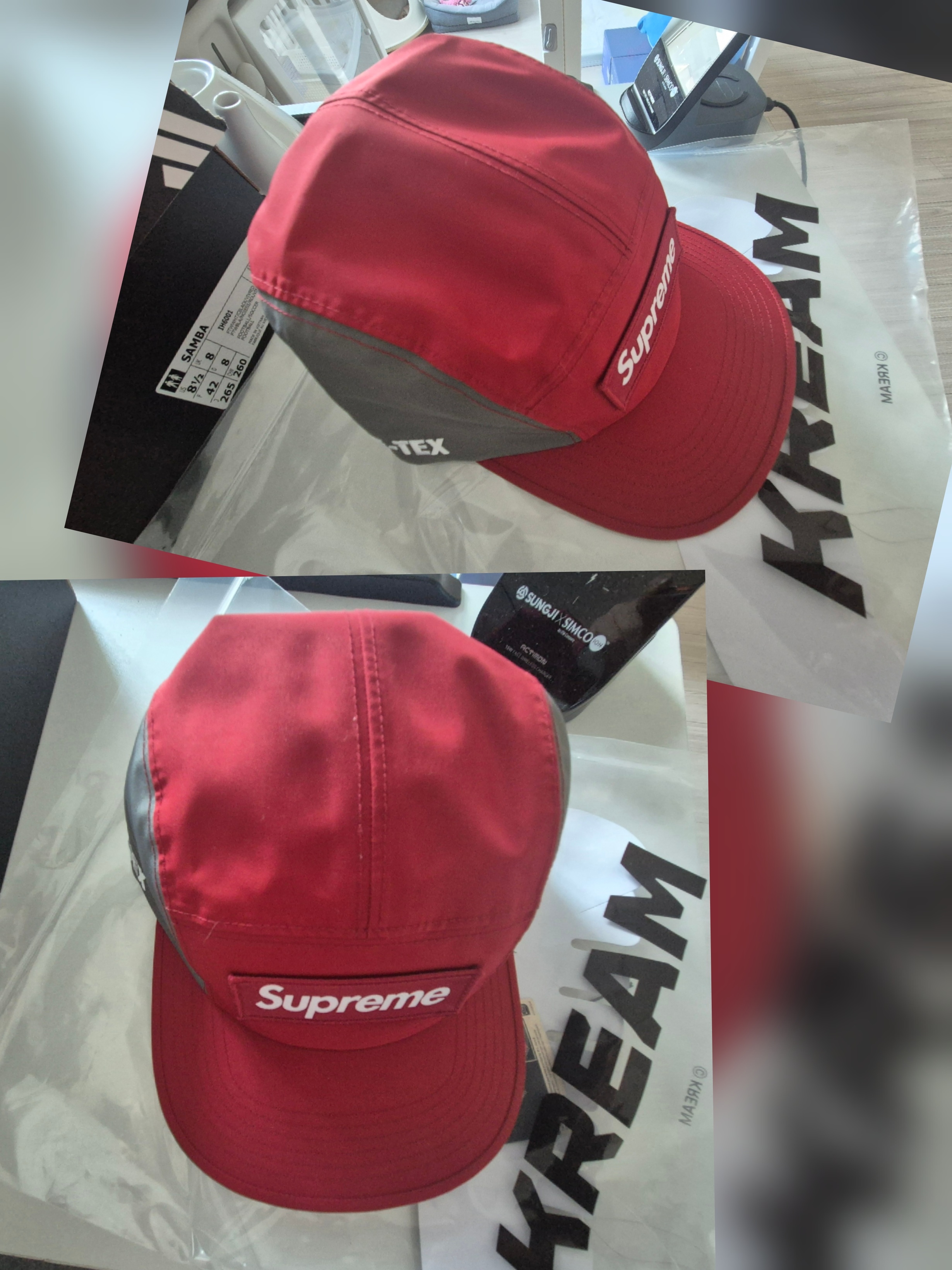 Supreme Gore-Tex Camp Cap Red - 26SS 착용 스타일