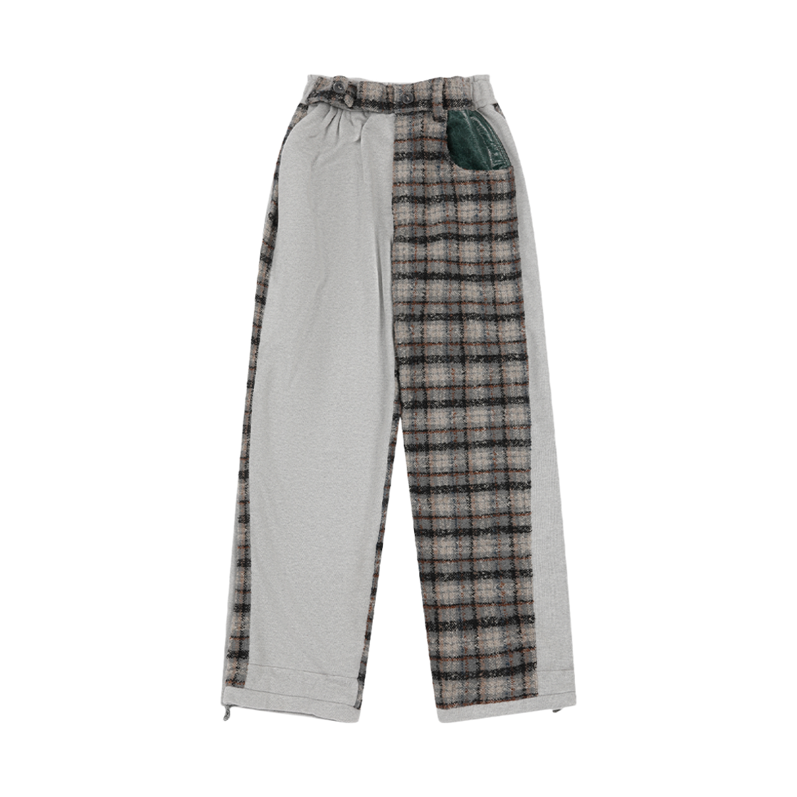 프라블럼올웨이즈 메모리 언밸런스 체크 스웨트팬츠 그레이(Problemallways Memory Unbalance Check Sweatpants Gray)