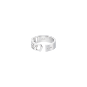 NUMBERING #7505 Half & Half Open Ring Silver
