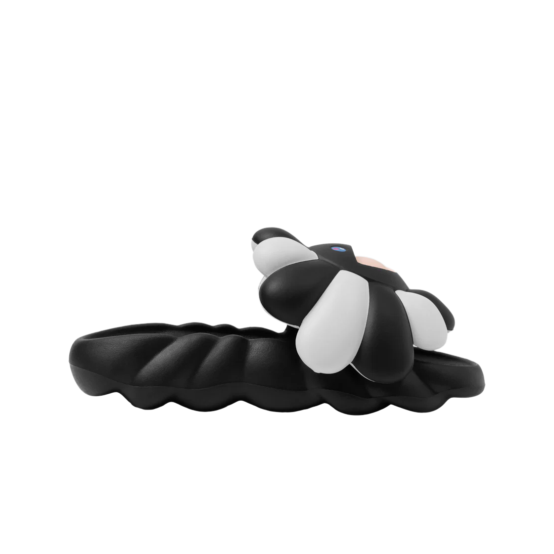 오하나 하타케 오하나 풀 블룸 슬라이드 블랙 화이트(Ohana Hatake Ohana Full Bloom Slide Black White) - 1