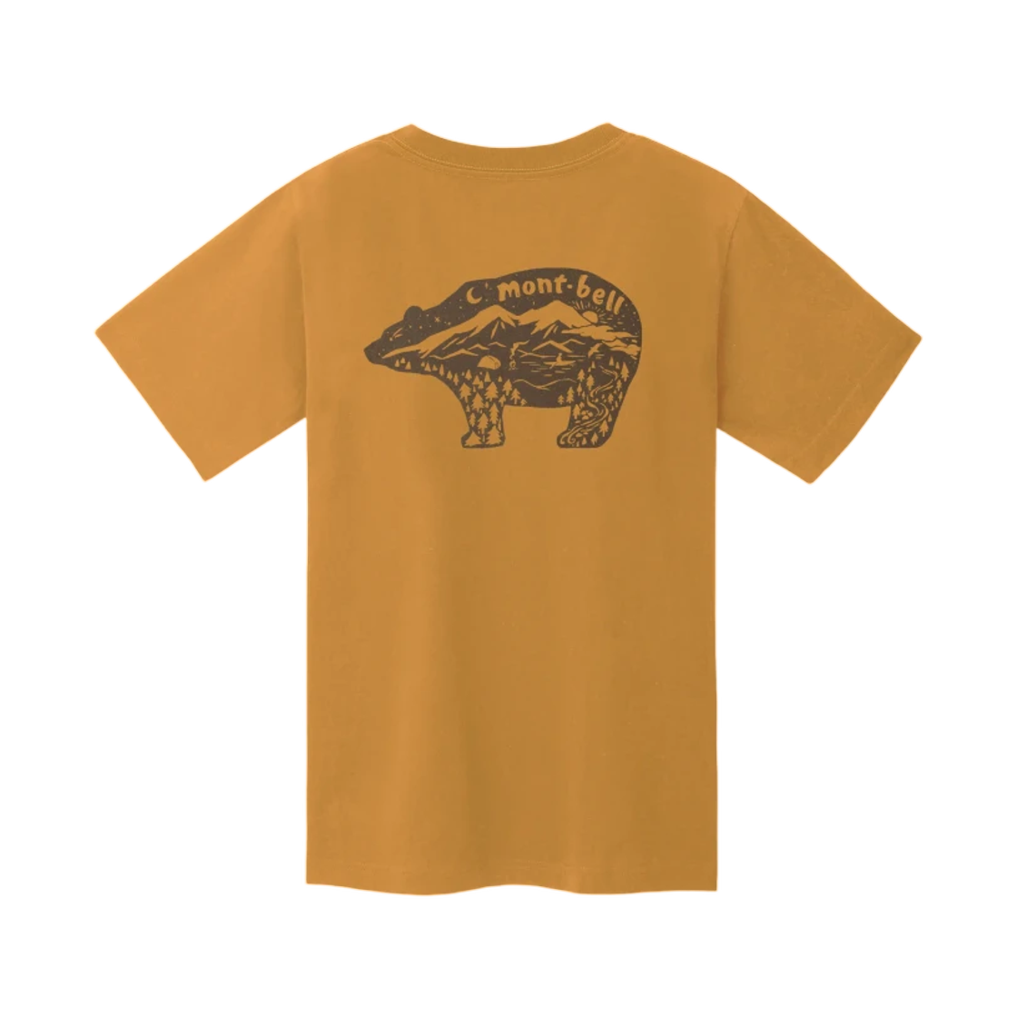2304714 Montbell Pear Skin Cotton T-Shirt Nature Bear Brown