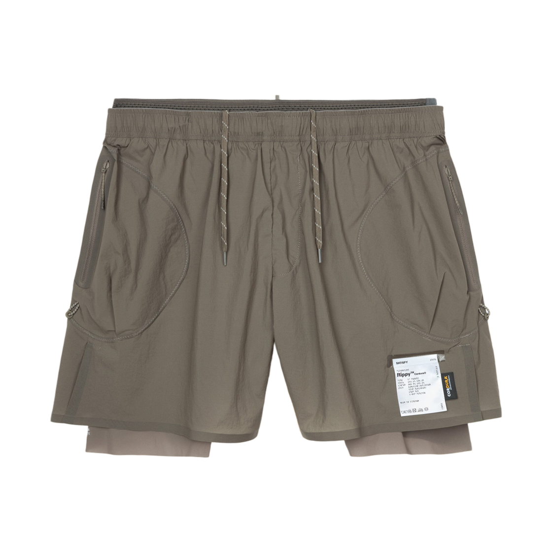 새티스파이 리피 코듀라 5인치 트레일 쇼츠 모렐(Satisfy Rippy Cordura 5 Inch Trail Shorts Morel)