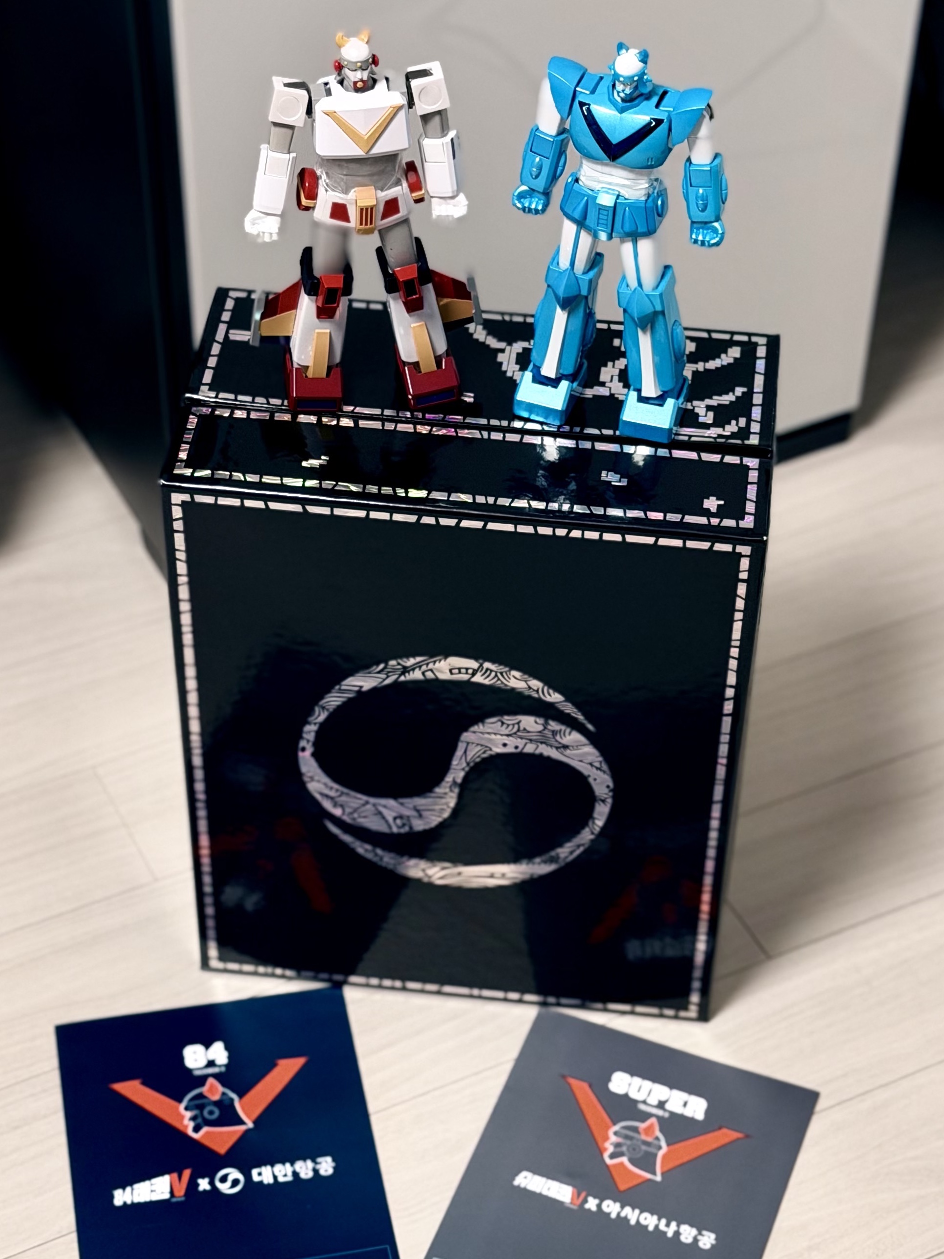 Korean Air KE OZ X Taekwon V Figure Package 착용 스타일