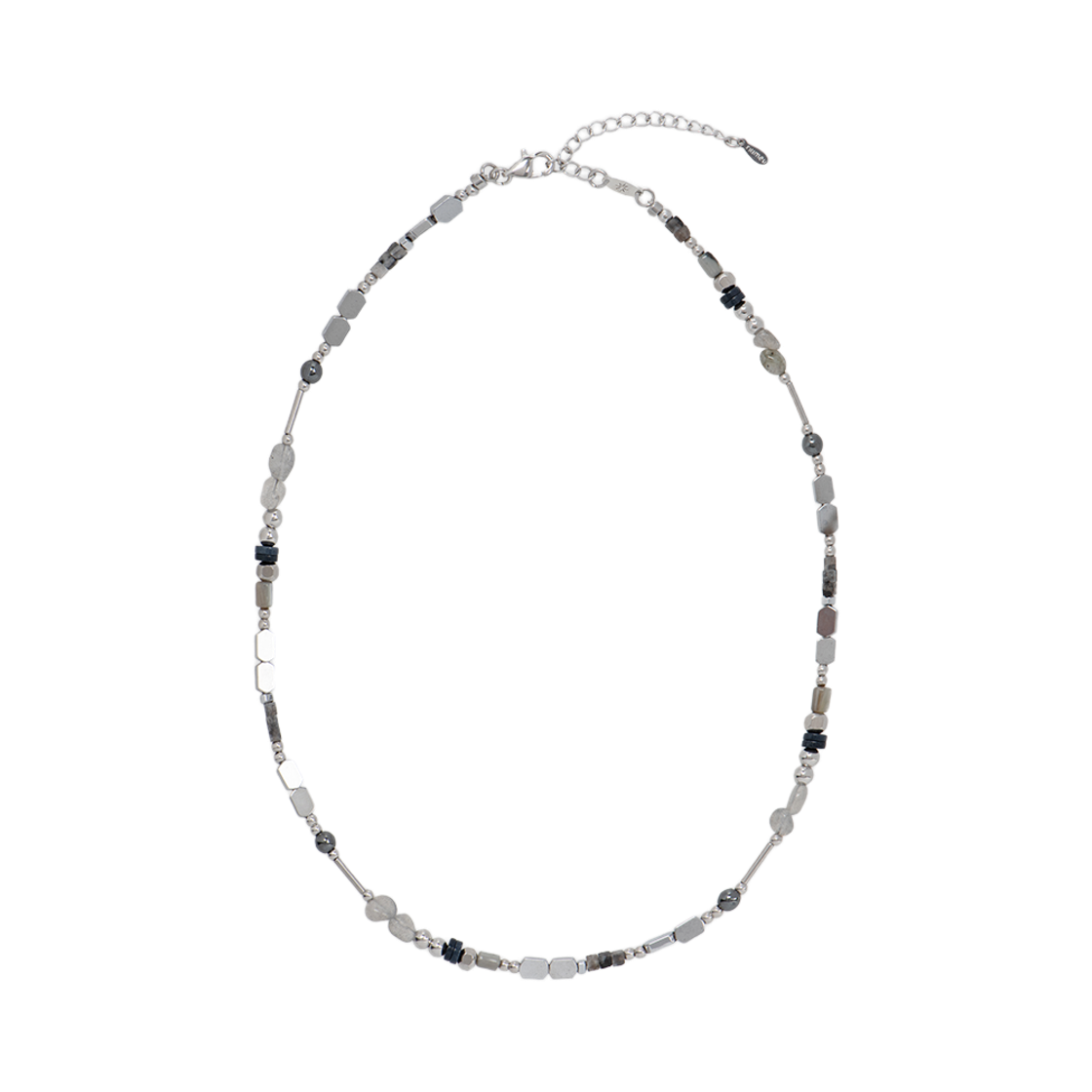 리오므 실버 레브라도라이트 목걸이