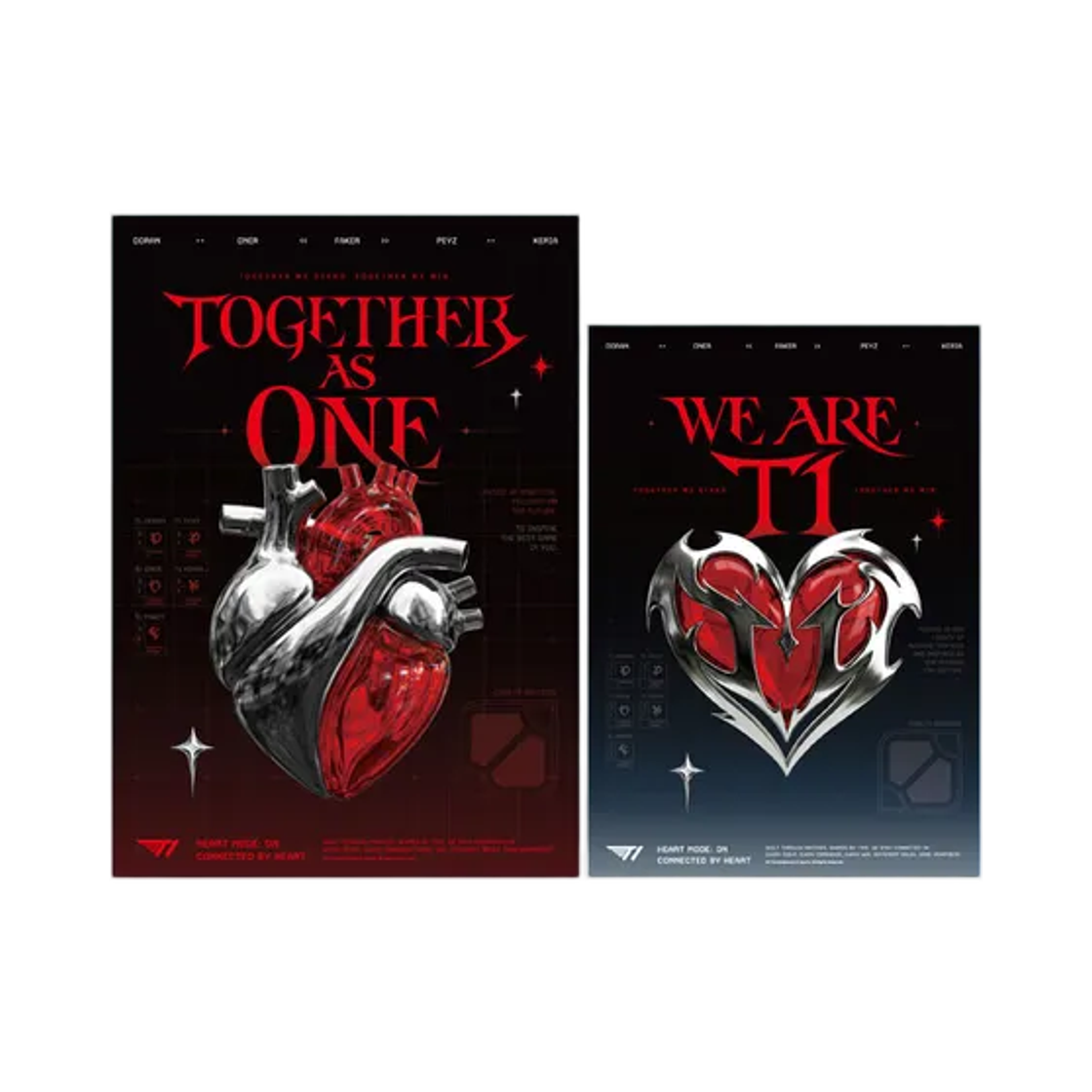 티원 하트 포스터 세트 A1 + A2 (Set of 2)(T1 Heart Poster Set A1 + A2 (Set of 2))