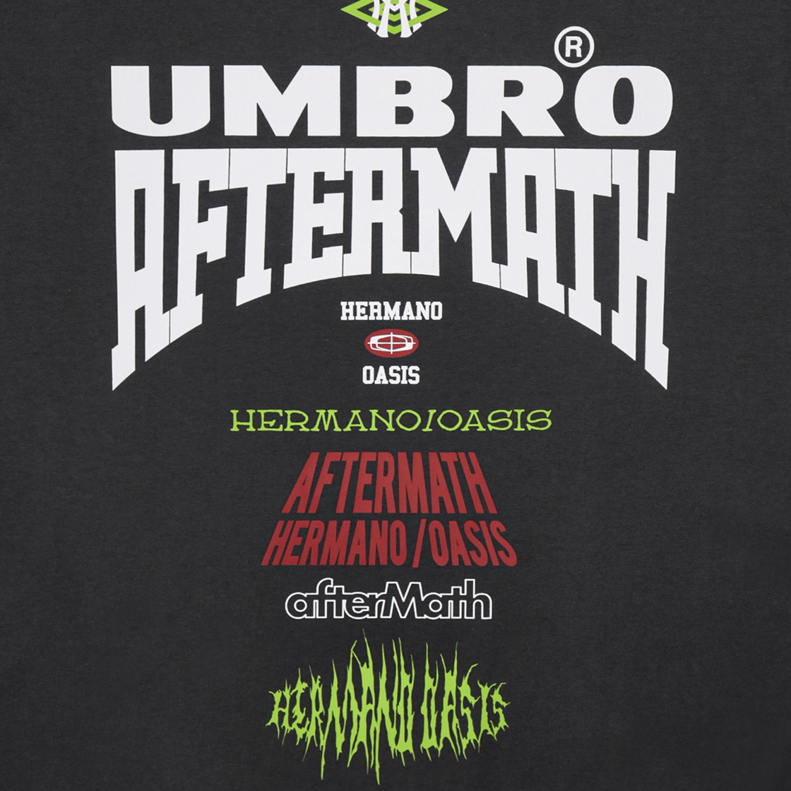 애프터매스 X 엄브로 빅 레터 티 차콜(Atm X Umbro Big Letter Tee Charcoal) - 4