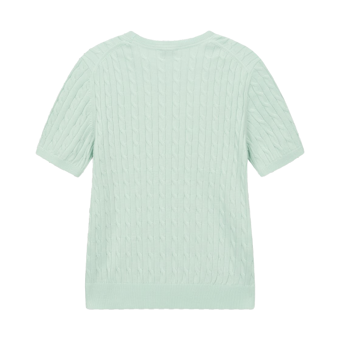 (W) 노스페이스 케이블 숏슬리브 스웨터 민트 - 26SS((W) The North Face Cable S/S Sweater Mint - 26SS) - 2
