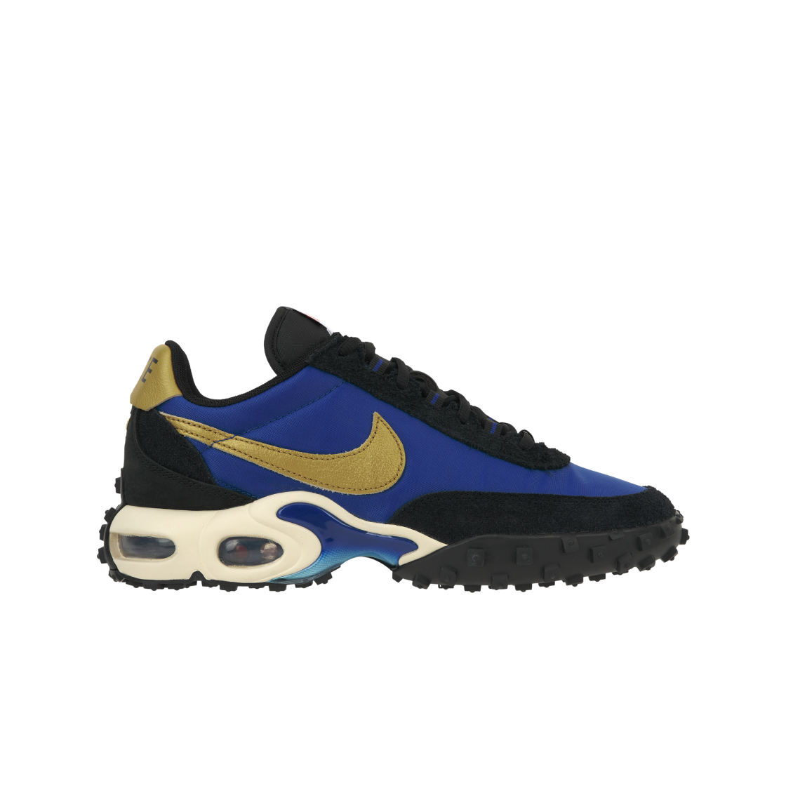 FV6946-400 Nike Air Max Waffle Black and Hyper Blue