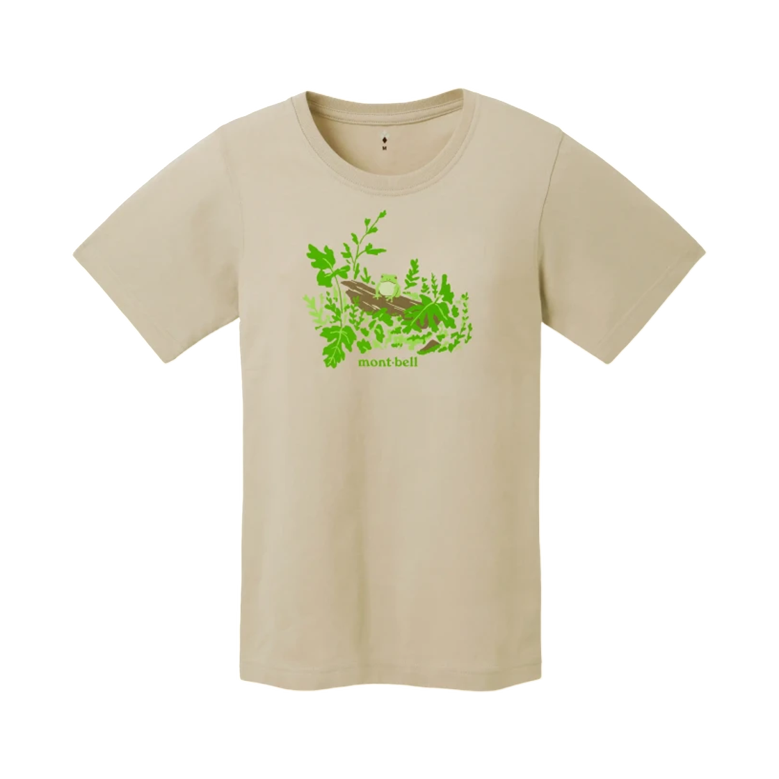 2304724 (W) Montbell Pear Skin Cotton T-Shirt Tree Frog Ivory