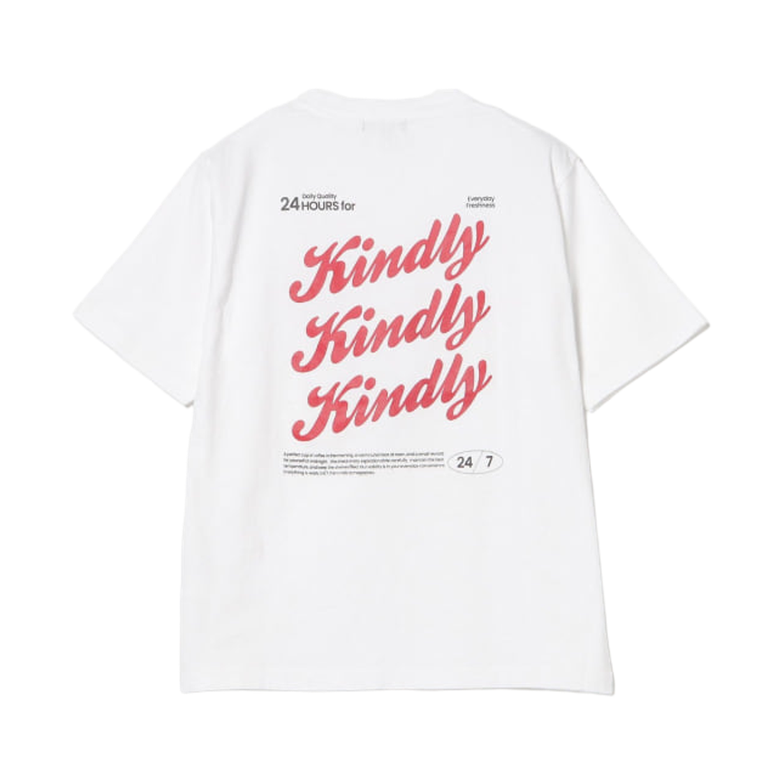 42-08-0104-639 Beams Heart Kindly Graphic T-Shirt White