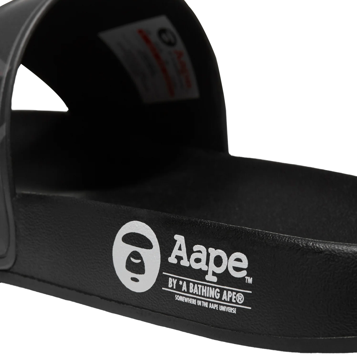 에이프 메인 로고 슬라이드 슈즈 블랙 멀티 - 26SS(AAPE Main Logo Slides Shoes Black Multi - 26SS) - 6