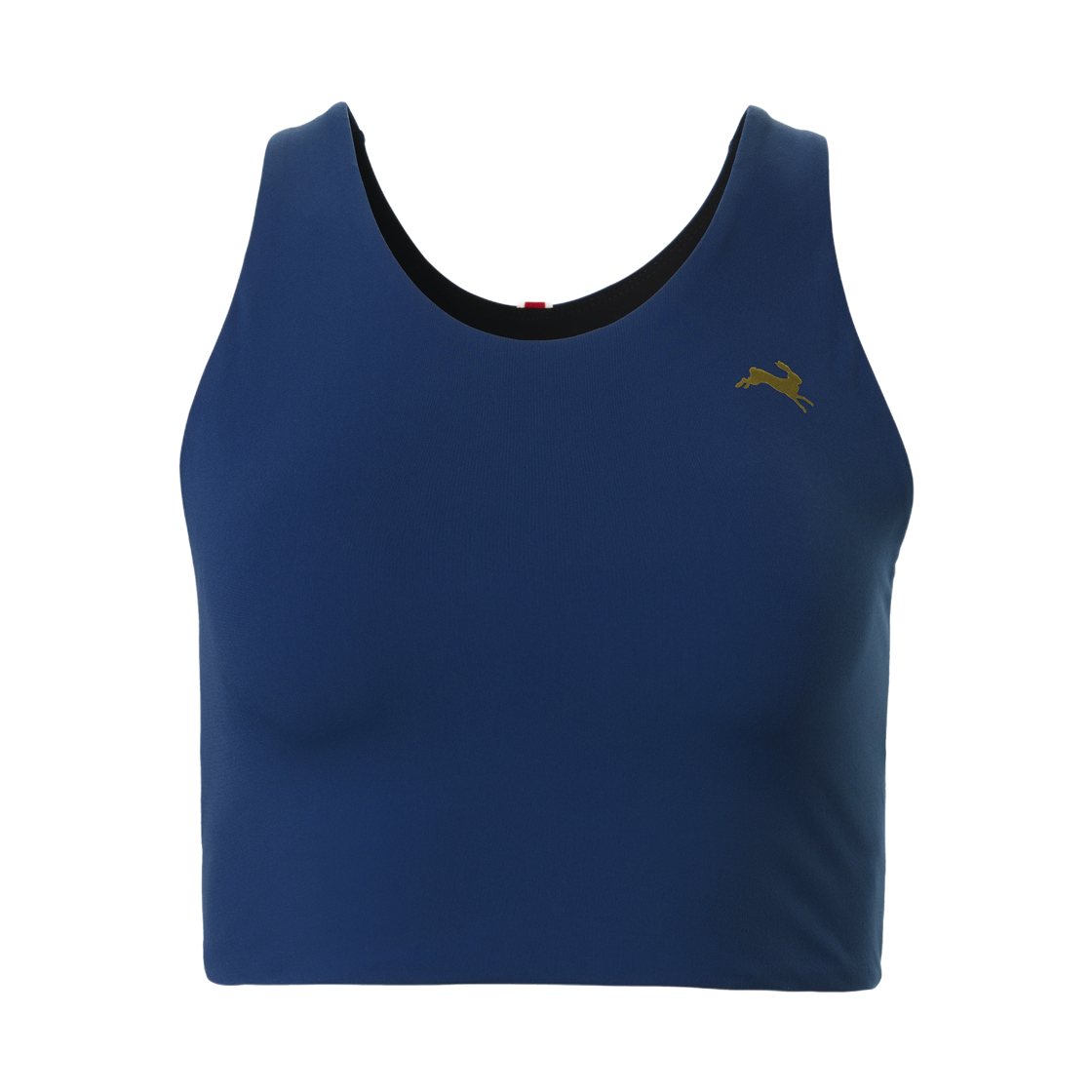 (W) 트랙스미스 턴오버 크롭 탑 인디고((W) Tracksmith Turnover Crop Top Indigo)