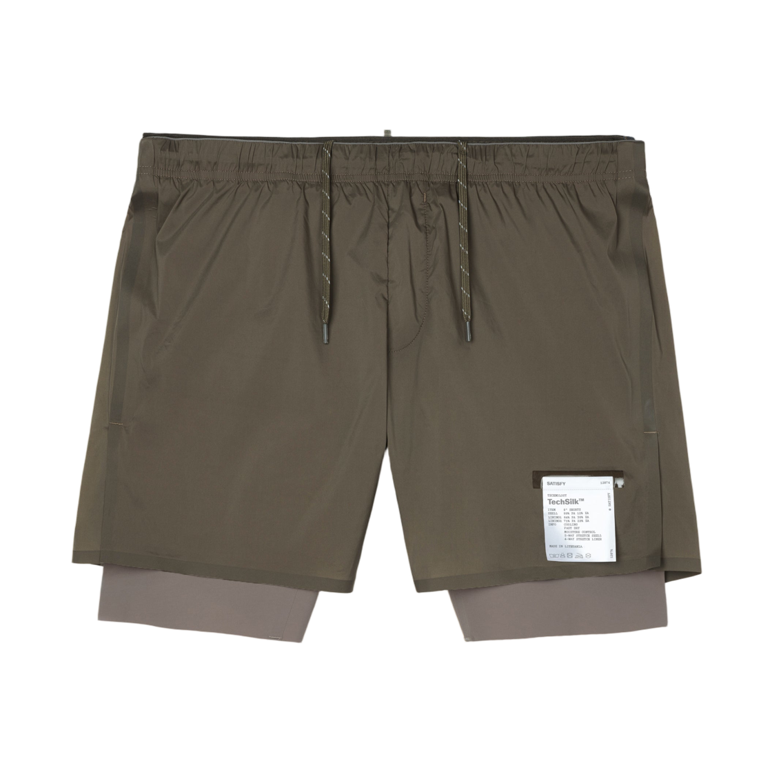 새티스파이 테크실크 8인치 쇼츠 밀리터리 올리브(Satisfy Techsilk 8 Inch Shorts Military Olive)