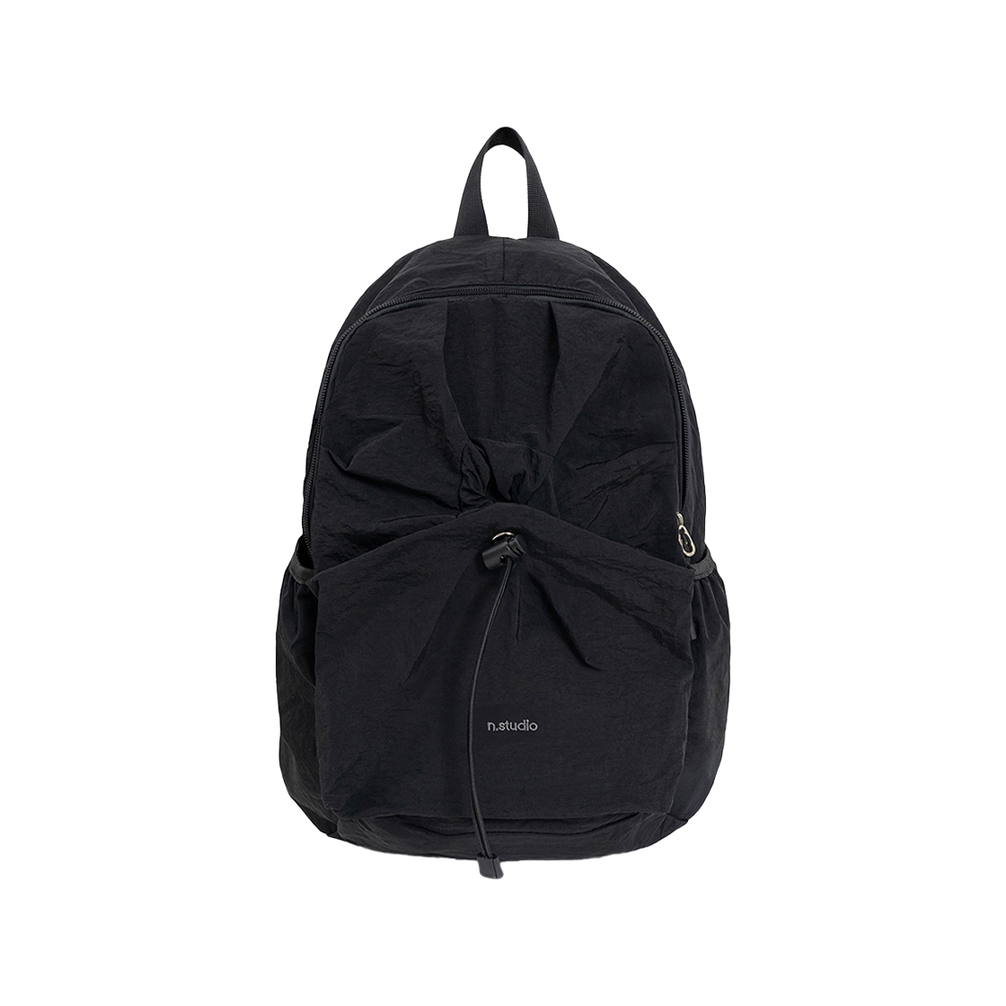 누아트스튜디오 클래식 셔링 나일론 백팩 블랙(NUARTSTUDIO Shirring Nylon Backpack Black) - 1