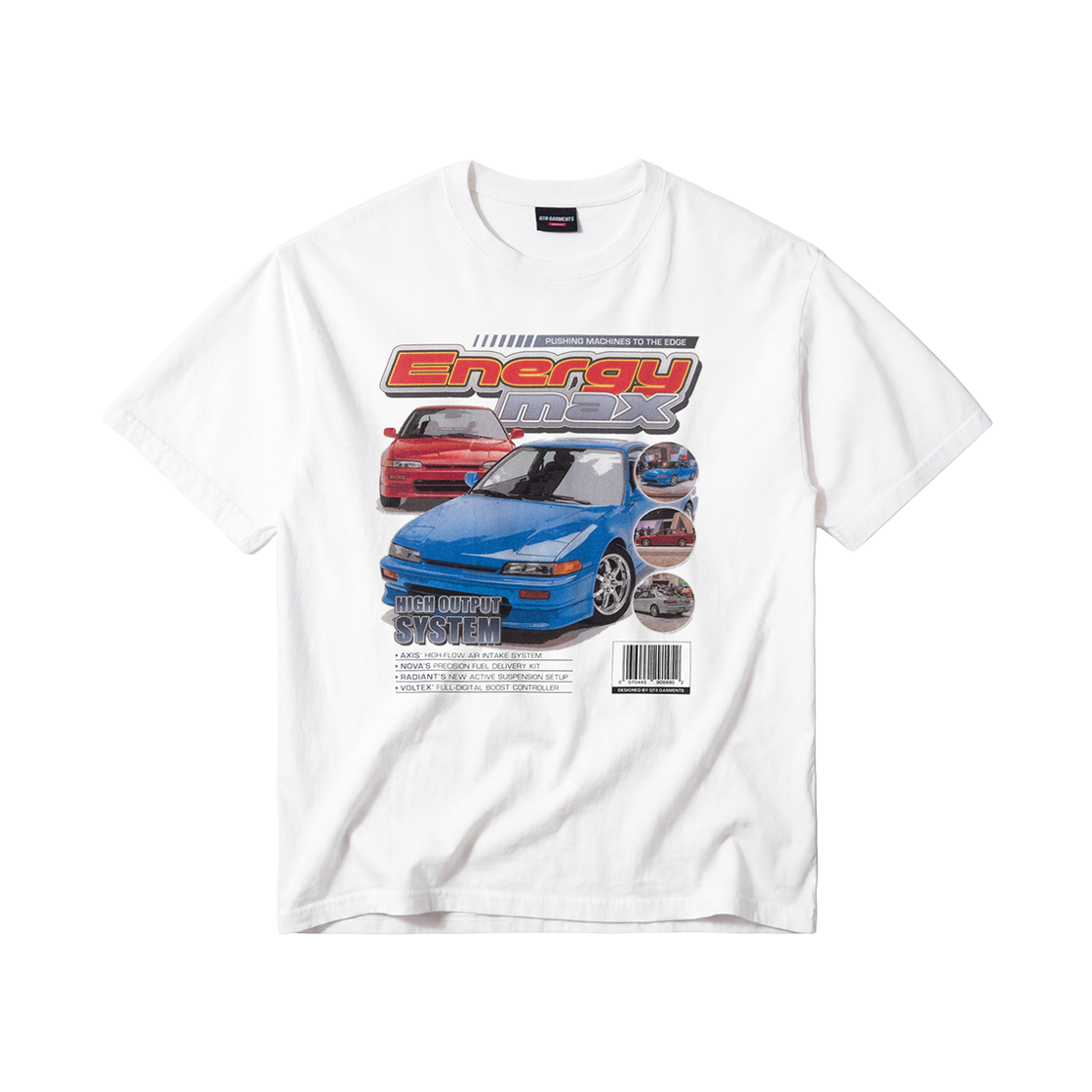 큐티에잇 가먼츠 에너지 맥스 워시드 티 아이보리(QT8 GARMENTS Energy Max Washed Tee Ivory) - 1