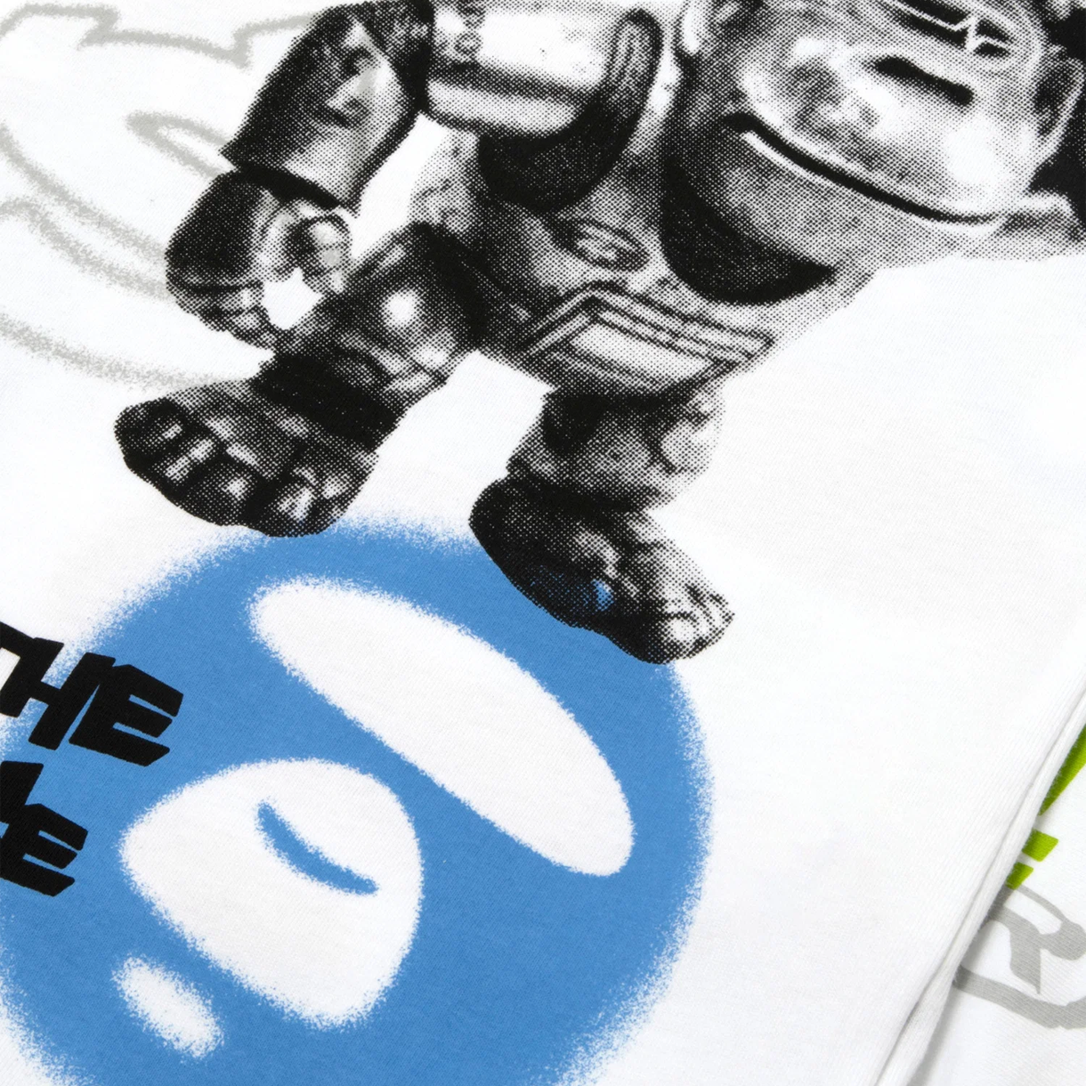 에이프 테마 메인 유니버스 그래피티 프린트 티 - 26SS(AAPE Theme Main Universe Graffiti Print Tee - 26SS) - 5