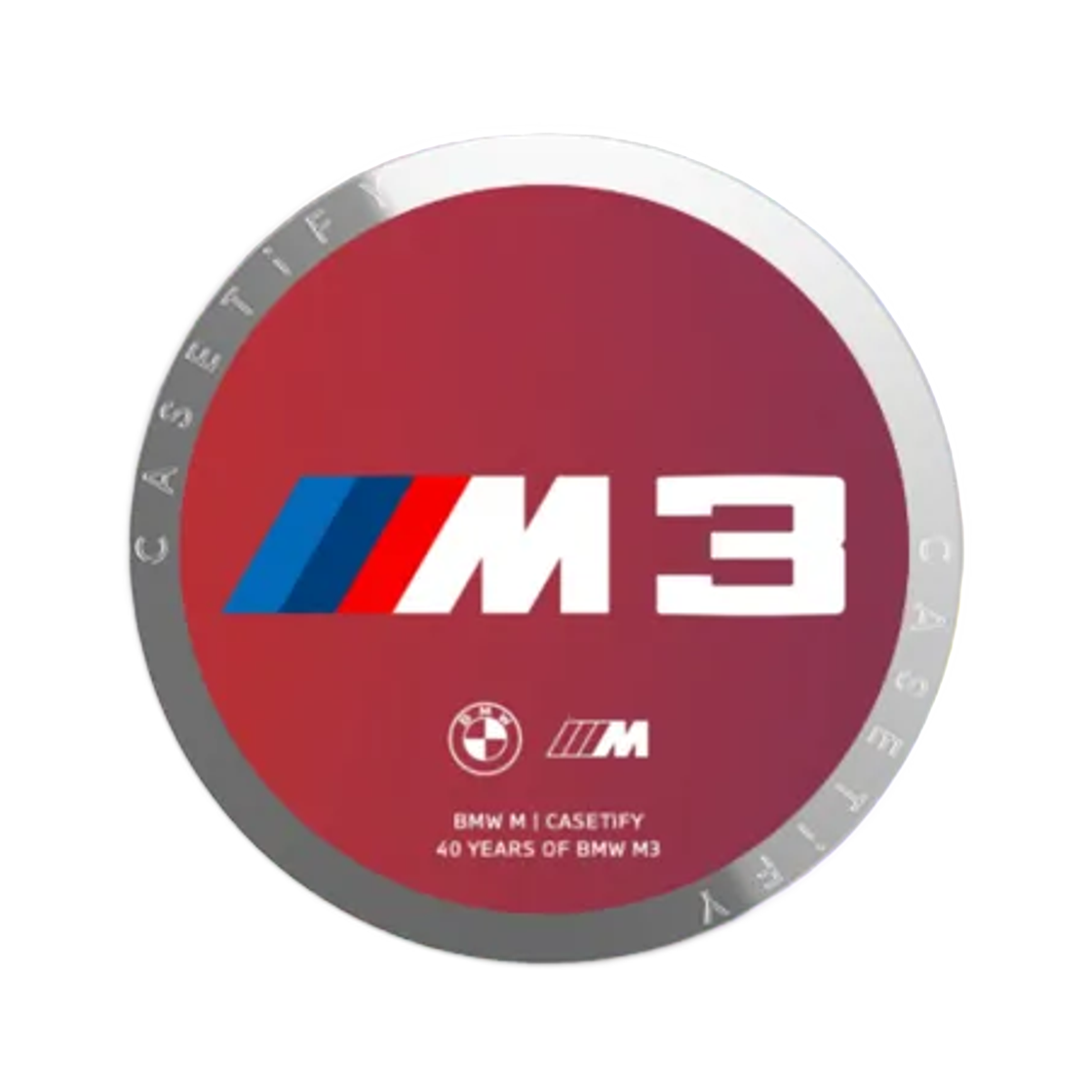 - Casetify x BMW M3 Iconic Logo Snappy Magsafe Mirror Grip Stand