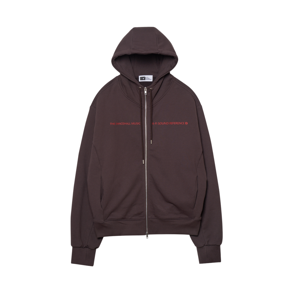 하이파이 사운드 레퍼런스 댄스홀 후드집업 빈티지 브라운(Hifi Sound Reference Dancehall Hoodie Zip-Up Vintage Brown)