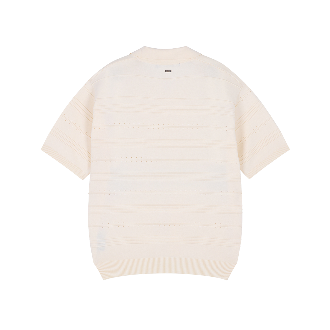지오송지오 ZSZO 멀티 텍스쳐 오픈카라 니트 오프화이트 ZI3KT707OW(ZIOSONGZIO ZSZO Multi Texture Open Collar Knit) - 2
