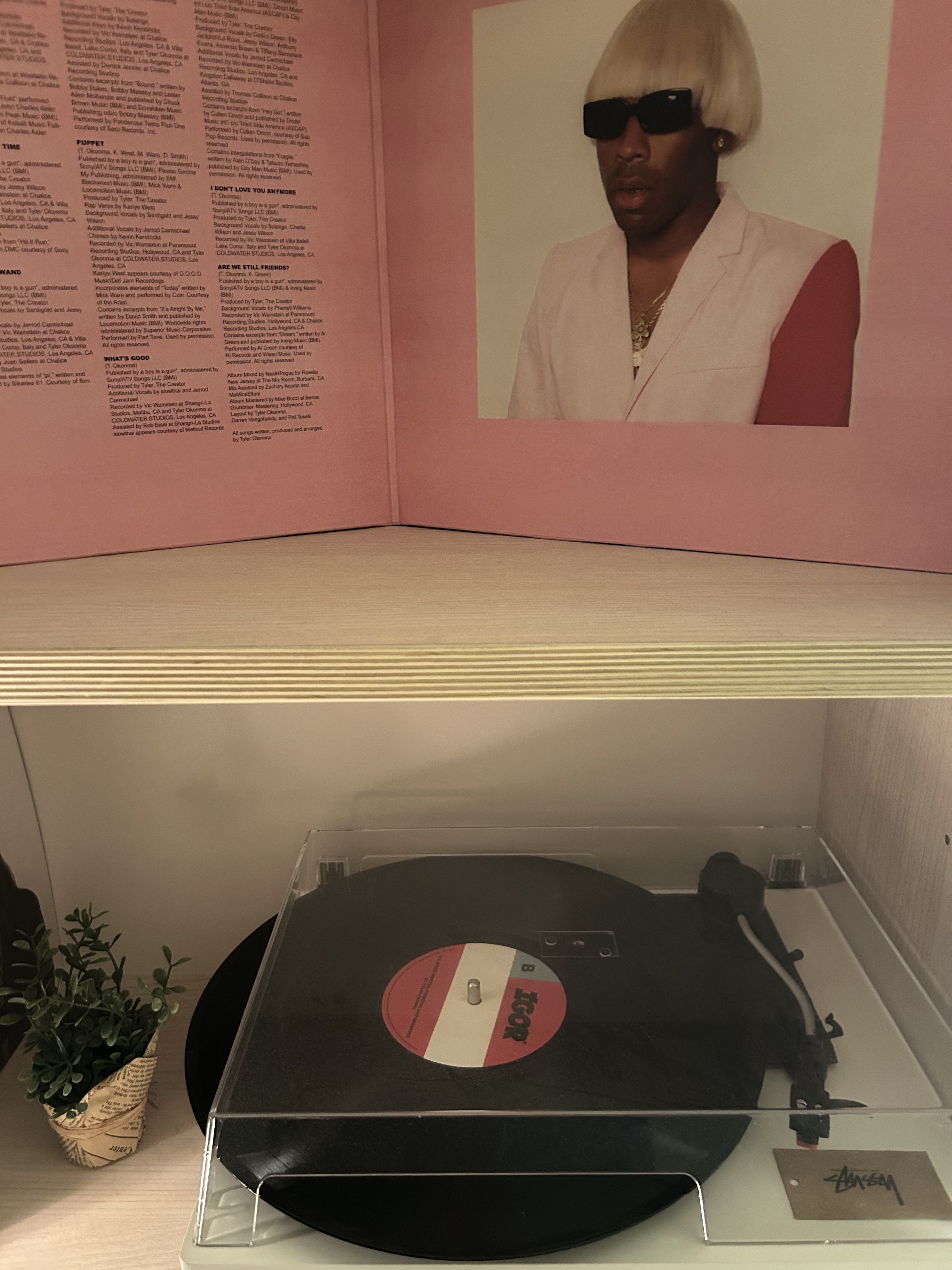 Tyler, The Creator 5th Album Igor LP Black 착용 스타일 - 2