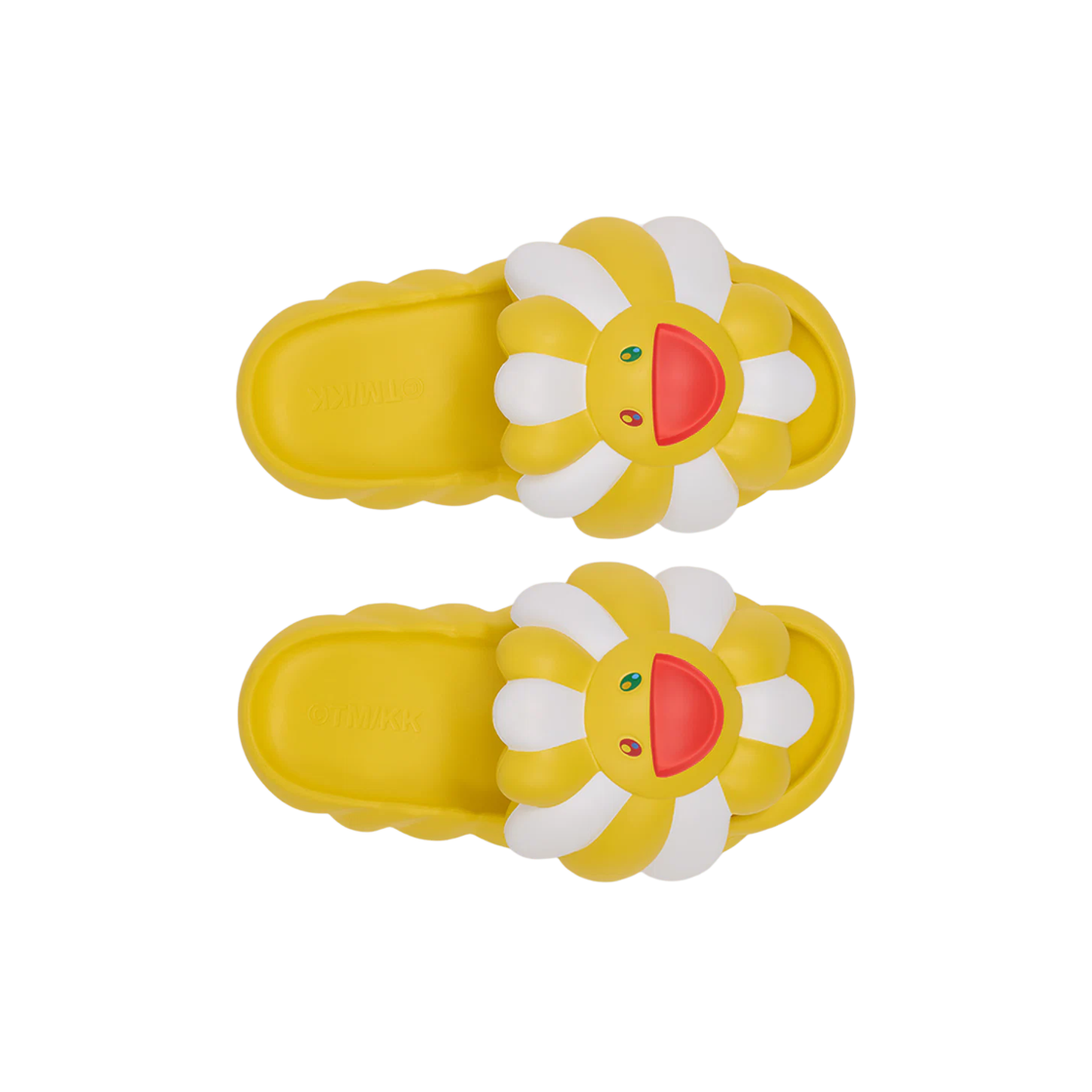 오하나 하타케 오하나 풀 블룸 슬라이드 옐로우 화이트(Ohana Hatake Ohana Full Bloom Slide Yellow White) - 2