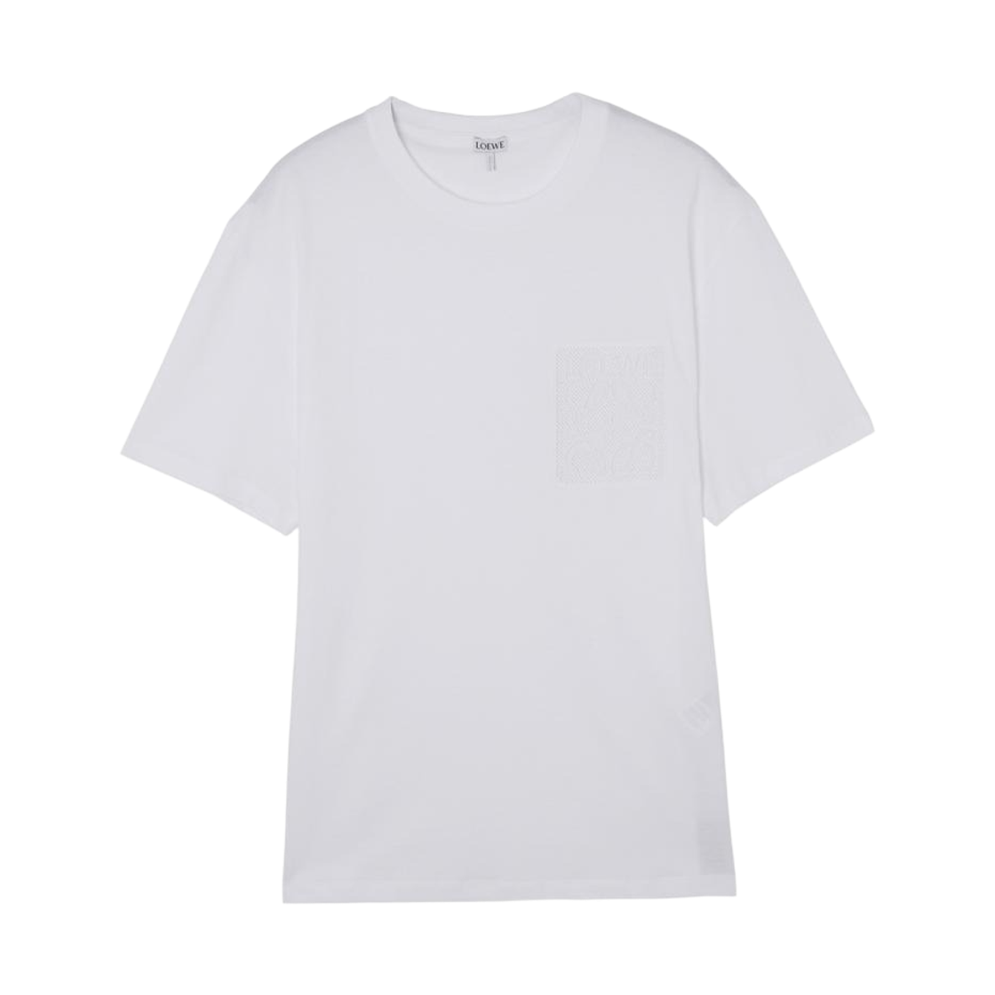 로에베 코튼 릴렉스드 핏 티셔츠 화이트(Loewe Relaxed Fit T-Shirt in Cotton White) - 1