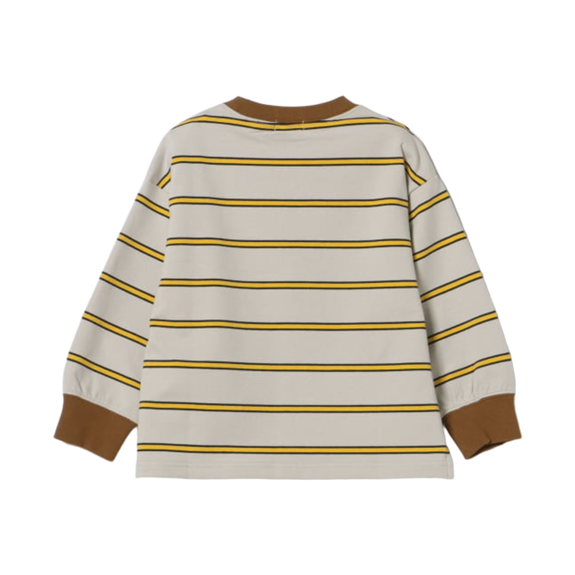 (키즈) 빔즈 미니 미니 프렌치 테리 스트라이프 롱슬리브 티셔츠 아이스 그레이((Kids) Beams Mini Mini French Terry Striped Long Sleeve T-Shirt Ice Grey) - 2