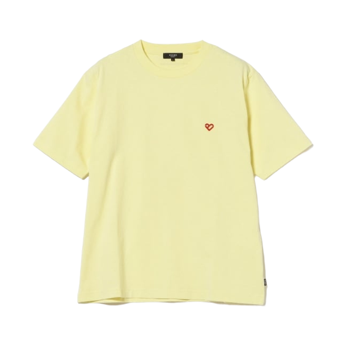 42-08-0095-147 Beams Heart B-Heart Logo 3D T-Shirt Yellow
