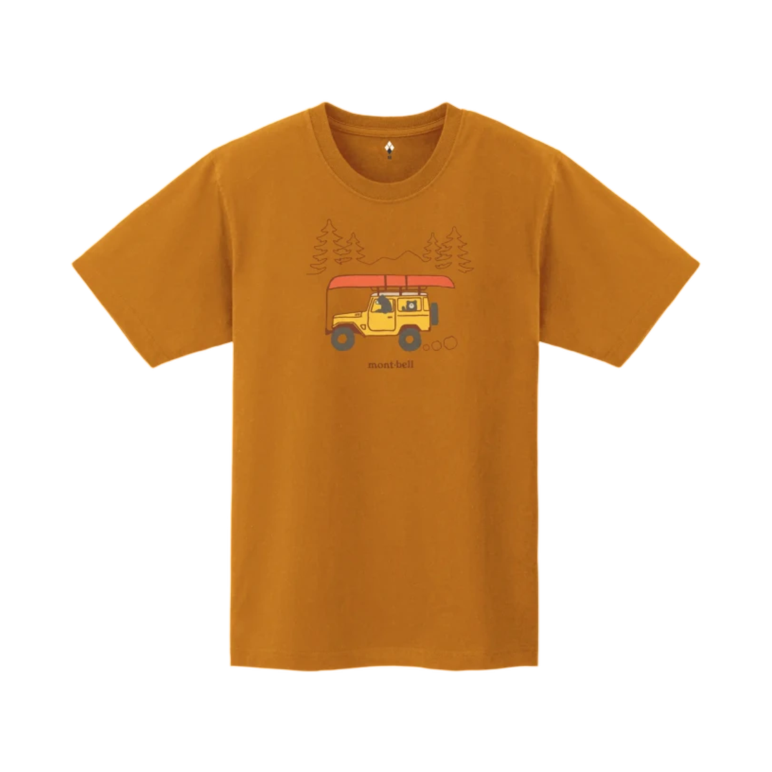 2304717 Montbell Pear Skin Cotton T-Shirt Departure Orange