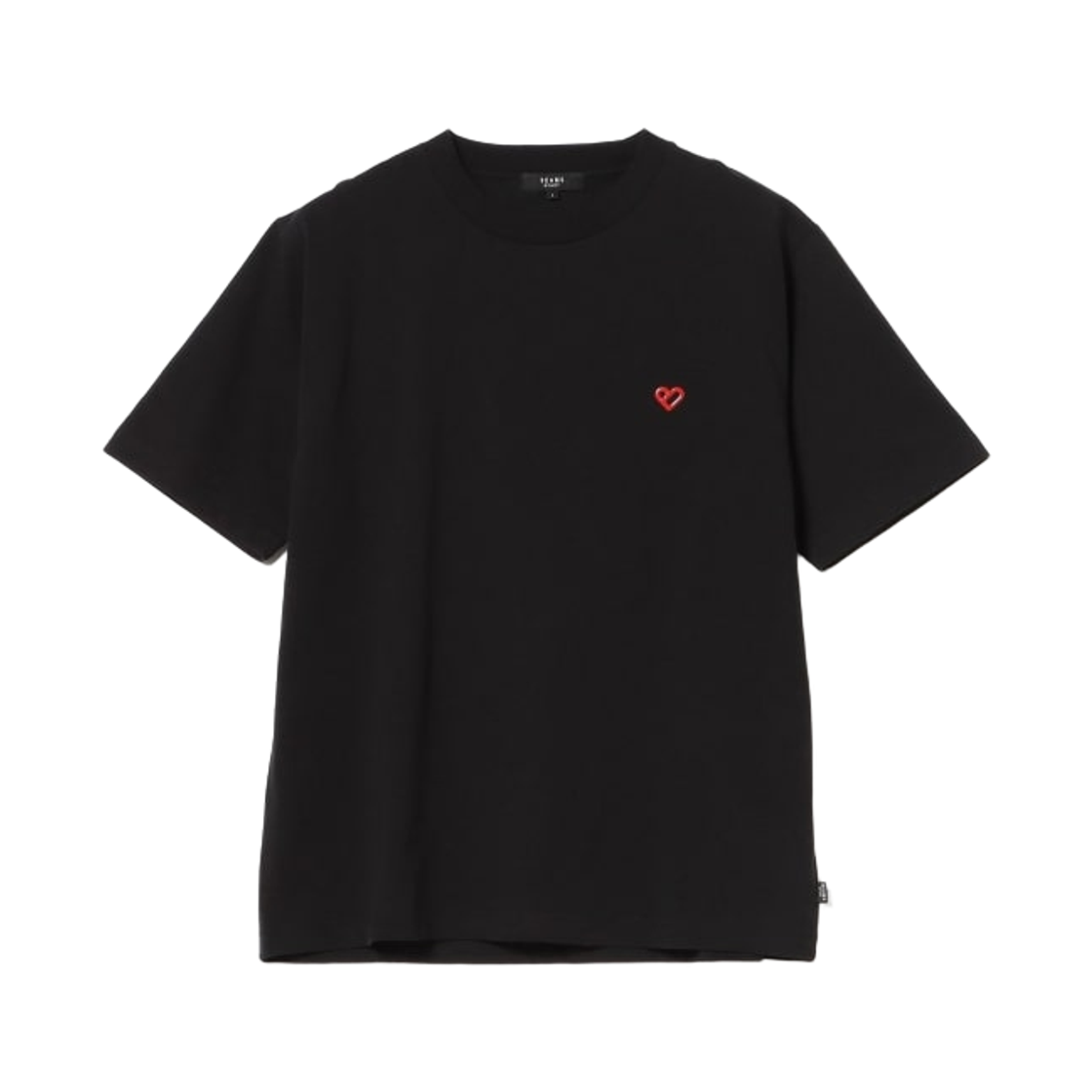 42-08-0095-147 Beams Heart B-Heart Logo 3D T-Shirt Black