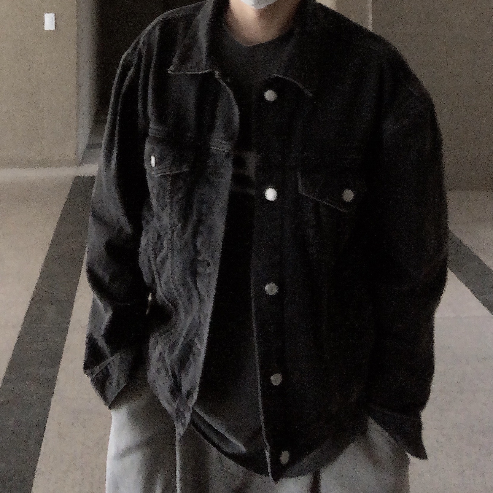 Undermycar Mu.03 Anti Fxxking Logo Play Oversized Sweat Jogger Melange Gray 착용 스타일 - 3