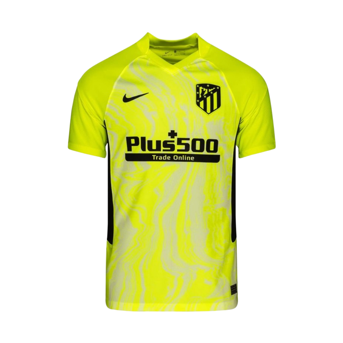 CK7813-703 Nike Atletico Madrid 2020/21 Stadium Third Dri-Fit Jersey Volt Black (CK7813-703) (Non Marking Ver.)