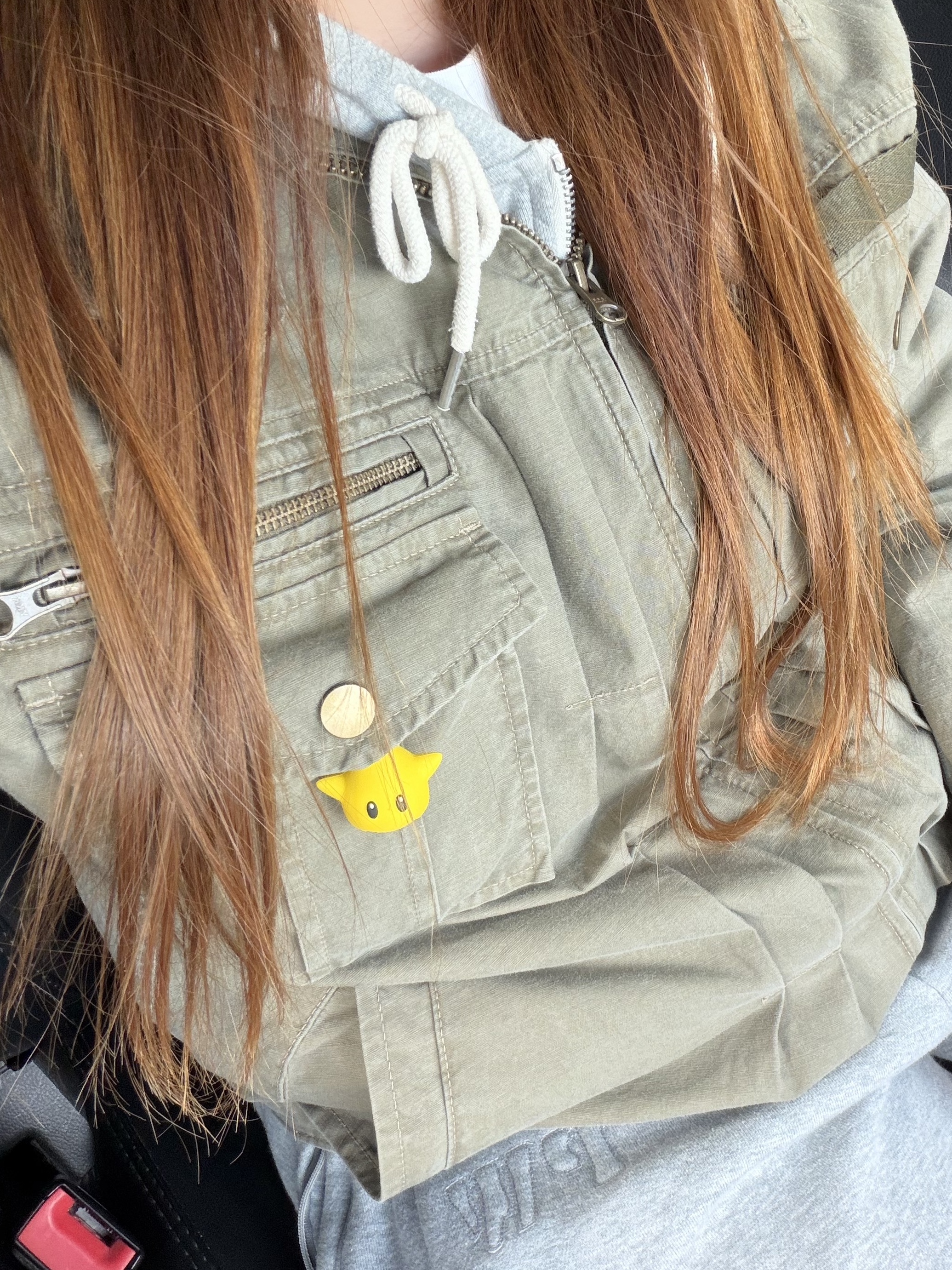 Human Made Military Card Case Olive Drab, BAPE Baby Milo Key Chain Yellow 착용 스타일 - 5