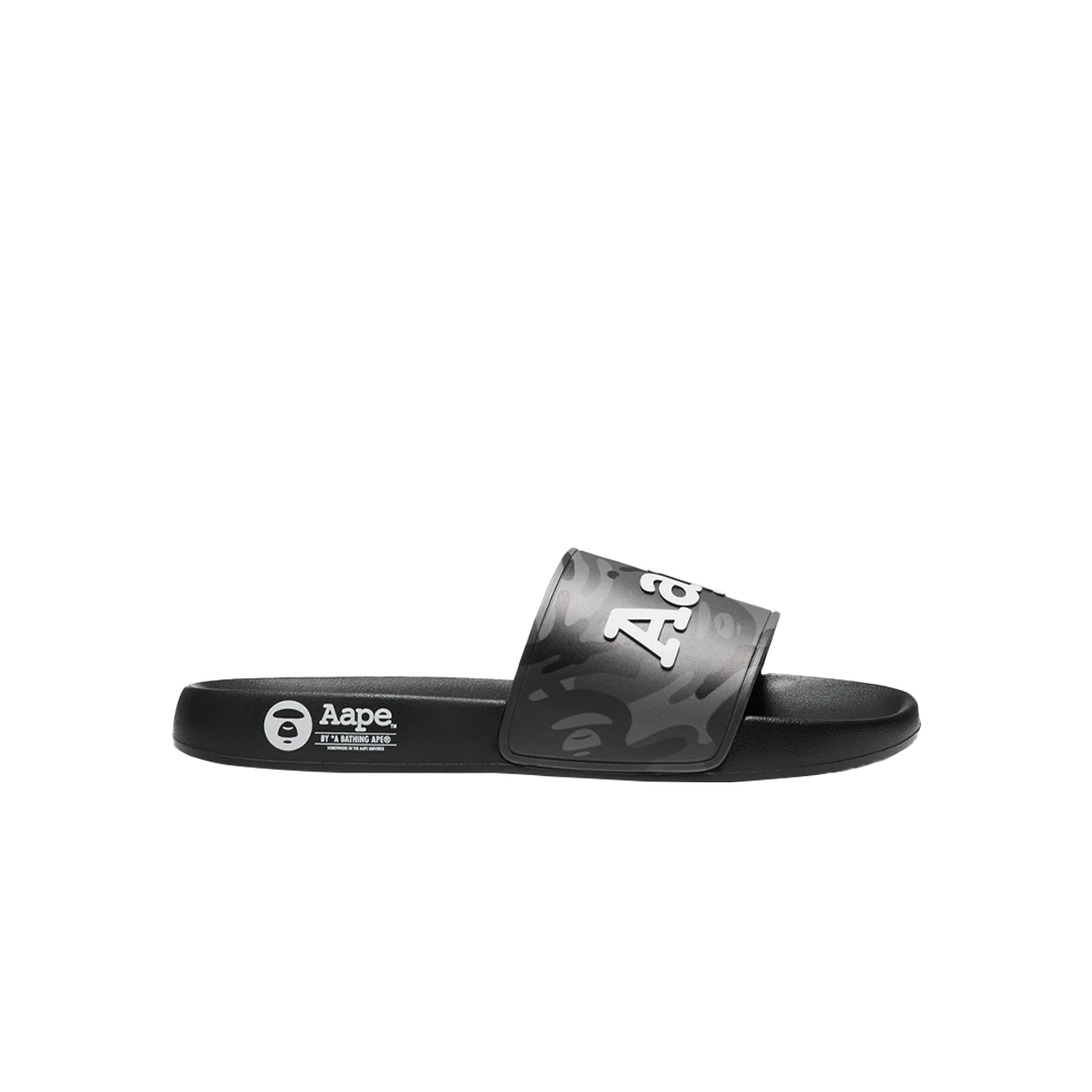 에이프 메인 로고 슬라이드 슈즈 블랙 멀티 - 26SS(AAPE Main Logo Slides Shoes Black Multi - 26SS)