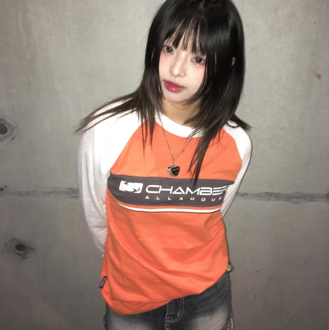 SPORT CHAMBER SC Node T-shirt ORANGE 착용 스타일 - 1