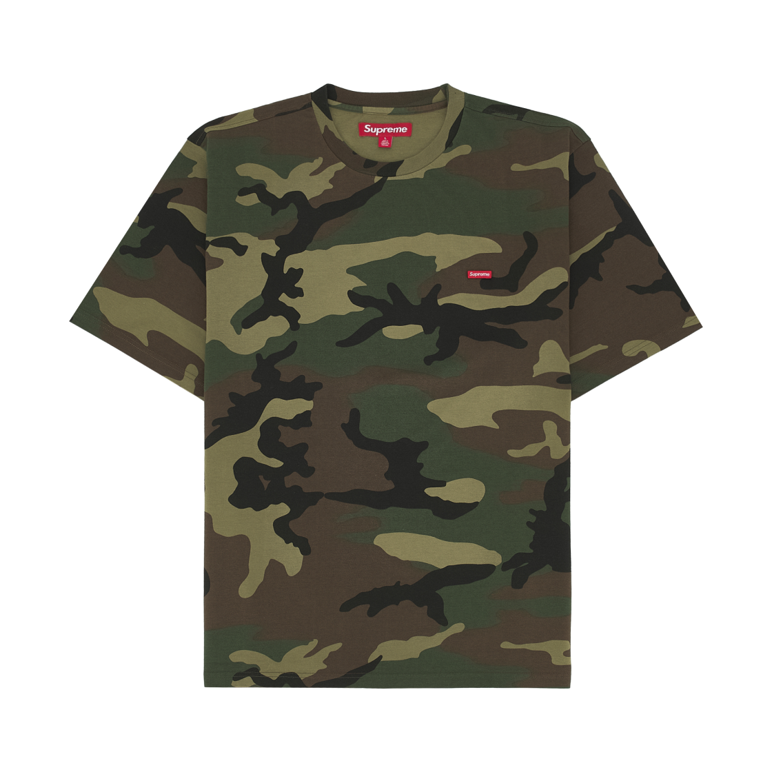 슈프림 스몰 박스 티셔츠 우드랜드 카모 - 25SS(Supreme Small Box T-Shirt Woodland Camo - 25SS) - 1