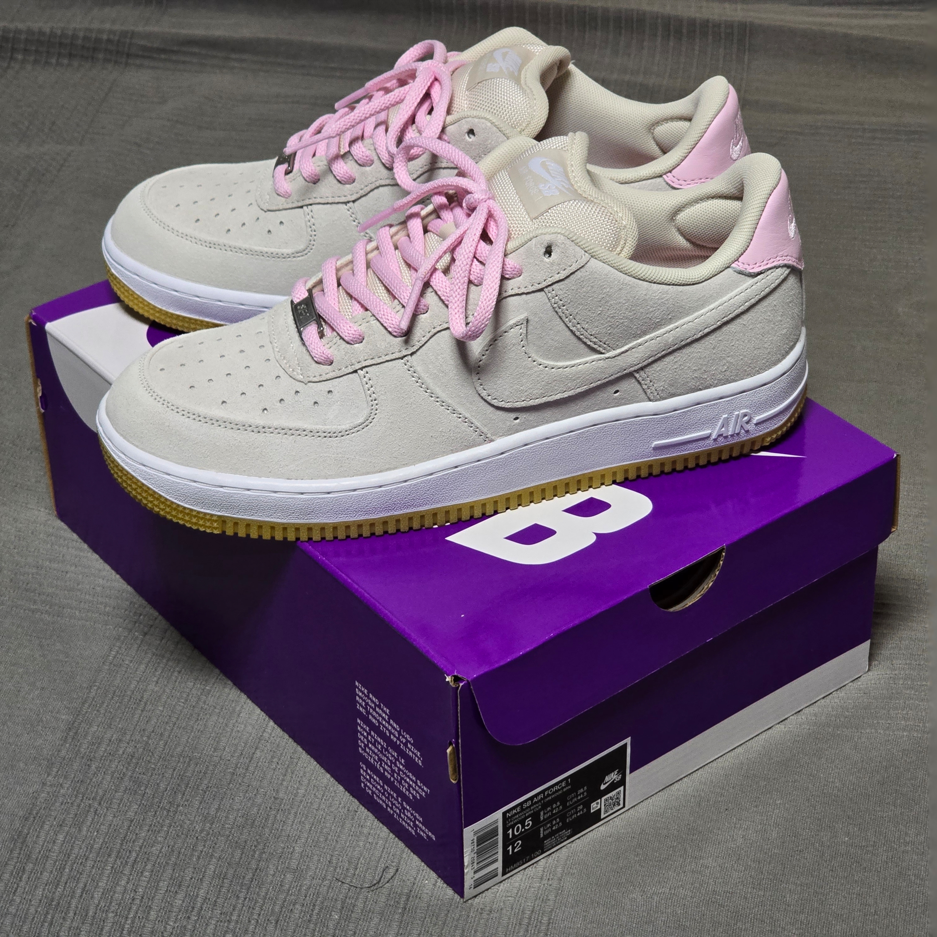 Nike SB Air Force 1 Low Light Orewood Brown and Pink Foam 착용 스타일 - 1