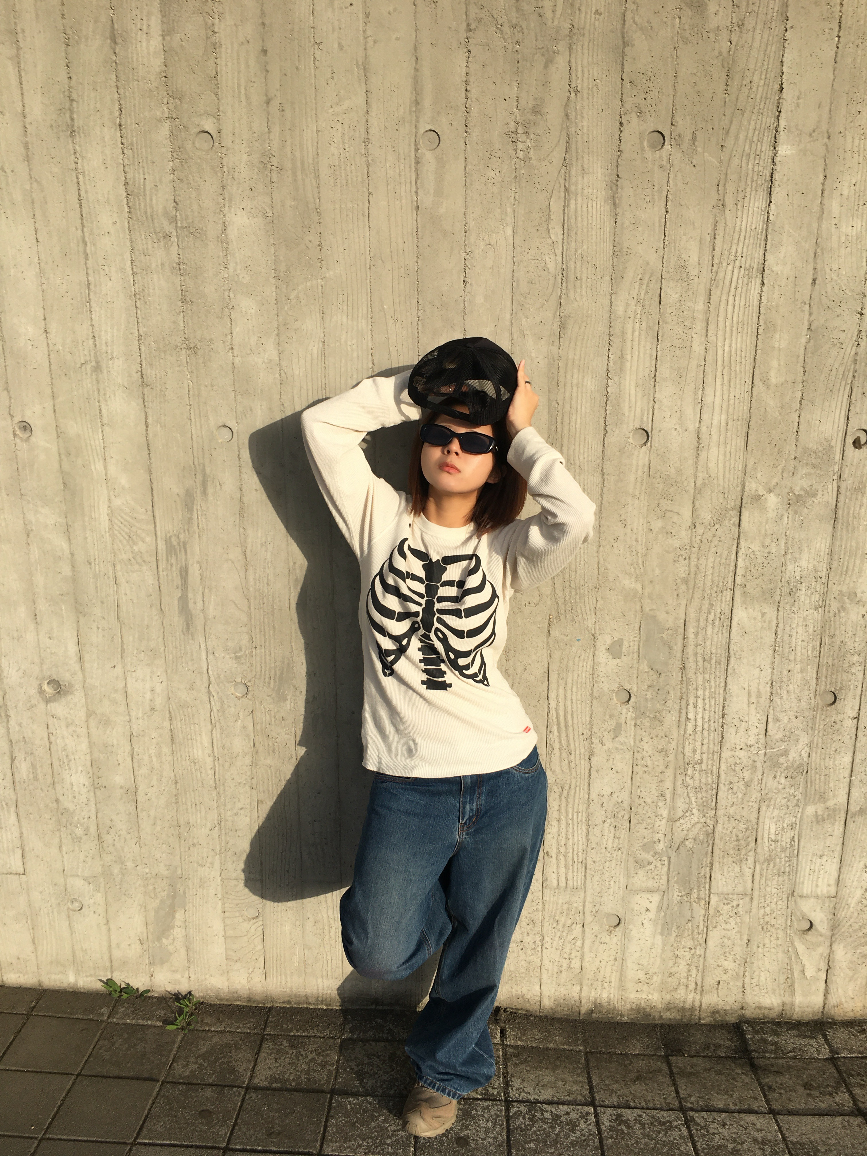 Supreme Hanes Bones Thermal Crew Natural (1 Pack), Salomon x Rier XA Mid GTX Argile 착용 스타일